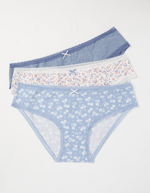 3 Pack Floral Mini Knickers