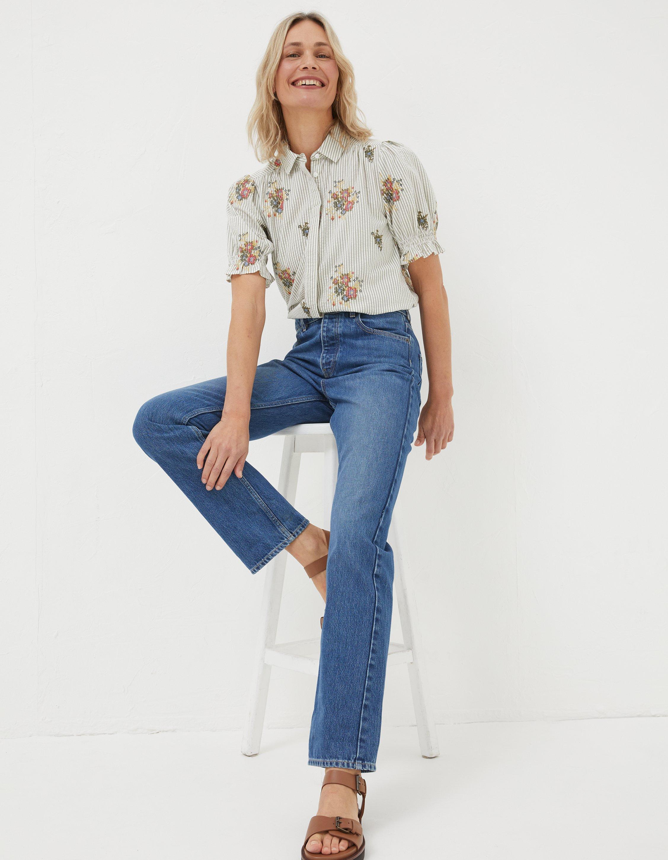 Sutton Straight Cropped Jeans, Jeans & Dungarees