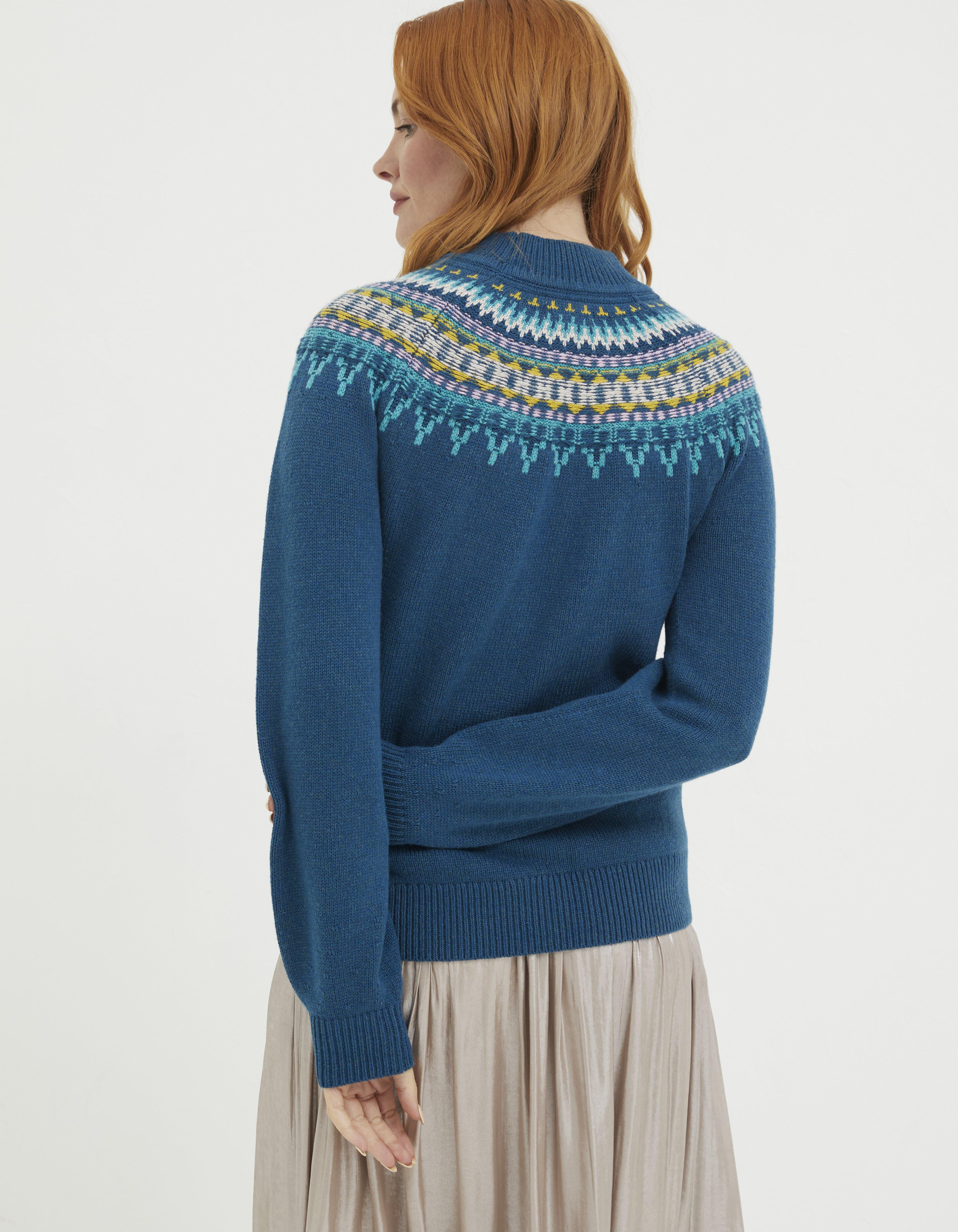 Blue fairisle jumper sale