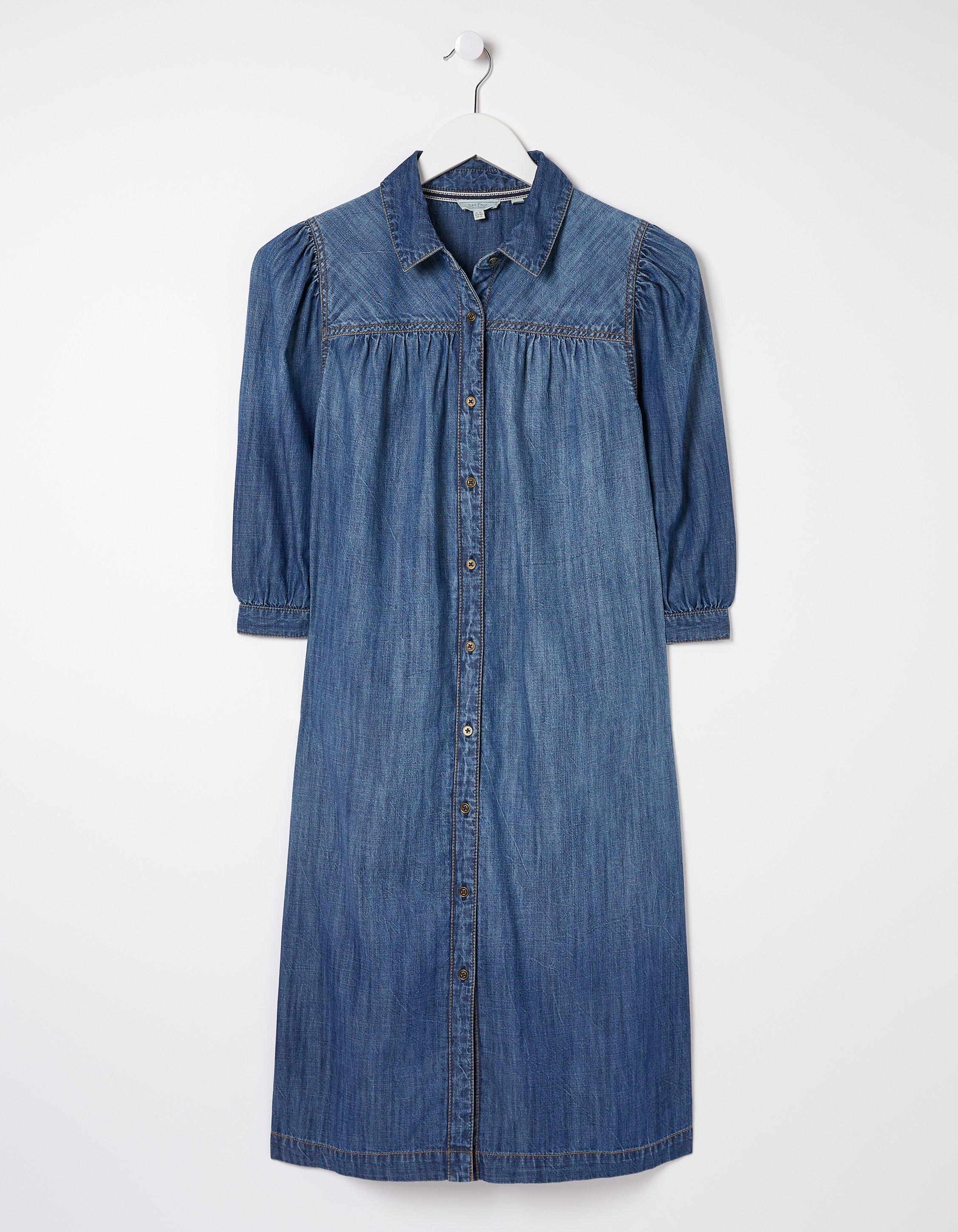 Fat face 2024 denim pinafore