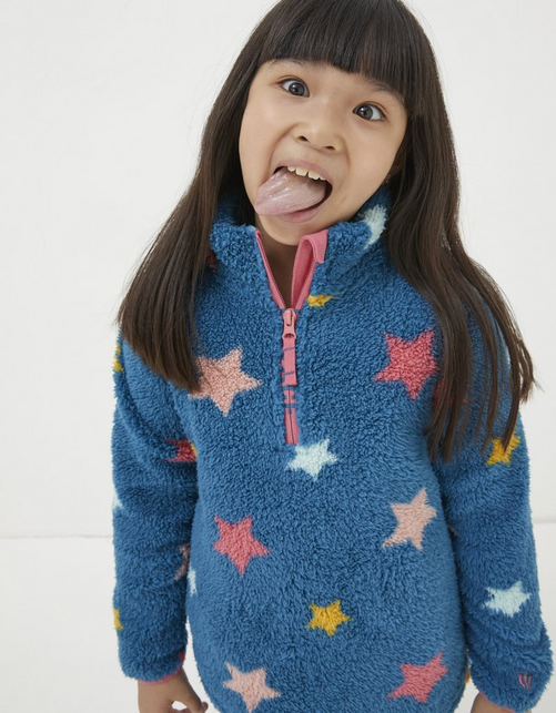 Kid’s Star Fleece Half Neck Sweatshirt