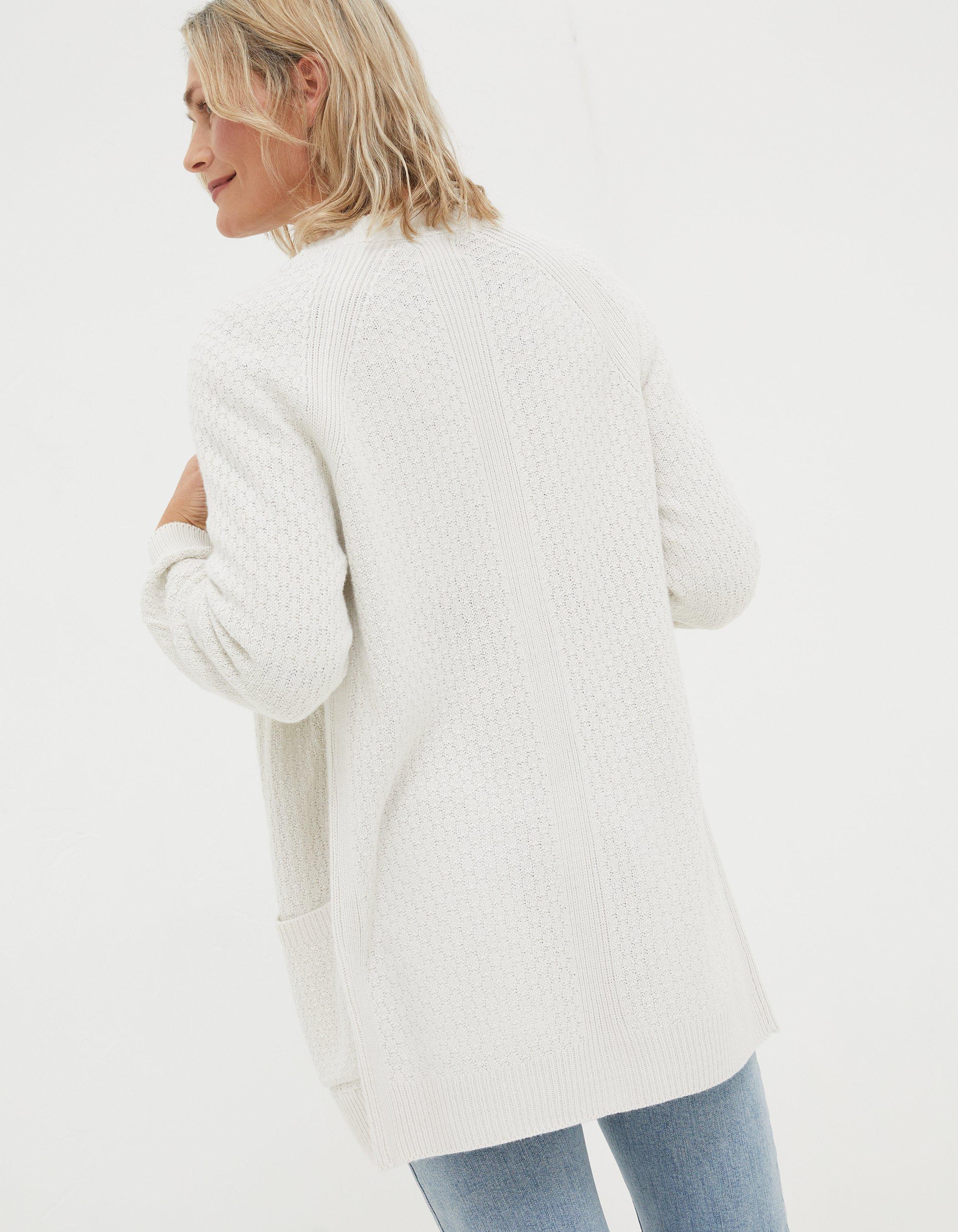 White edge clearance to edge cardigan