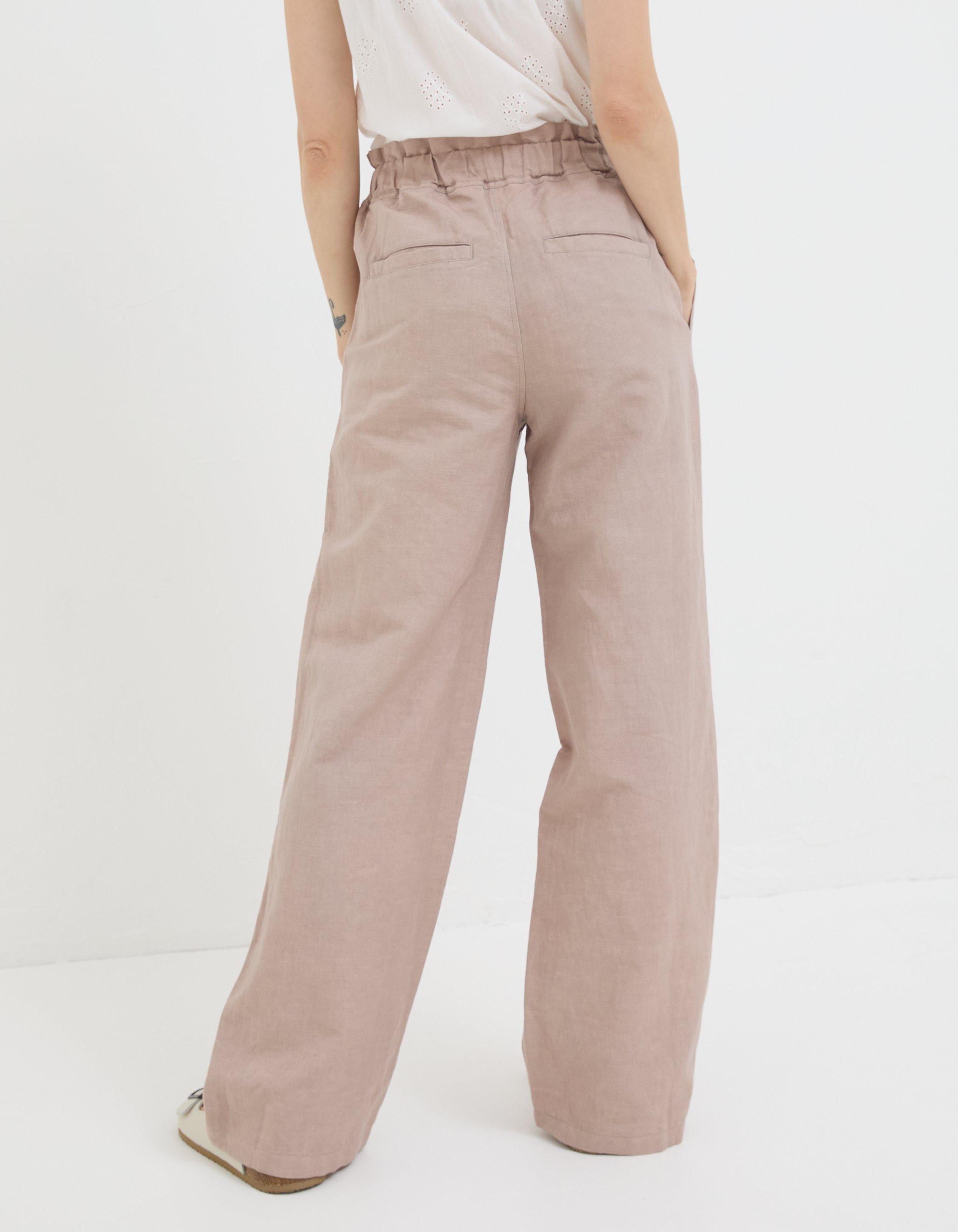 Iva Wide Leg Linen Pants, Pants & Leggings