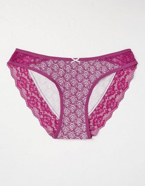 Woodblock Floral High Leg Knickers