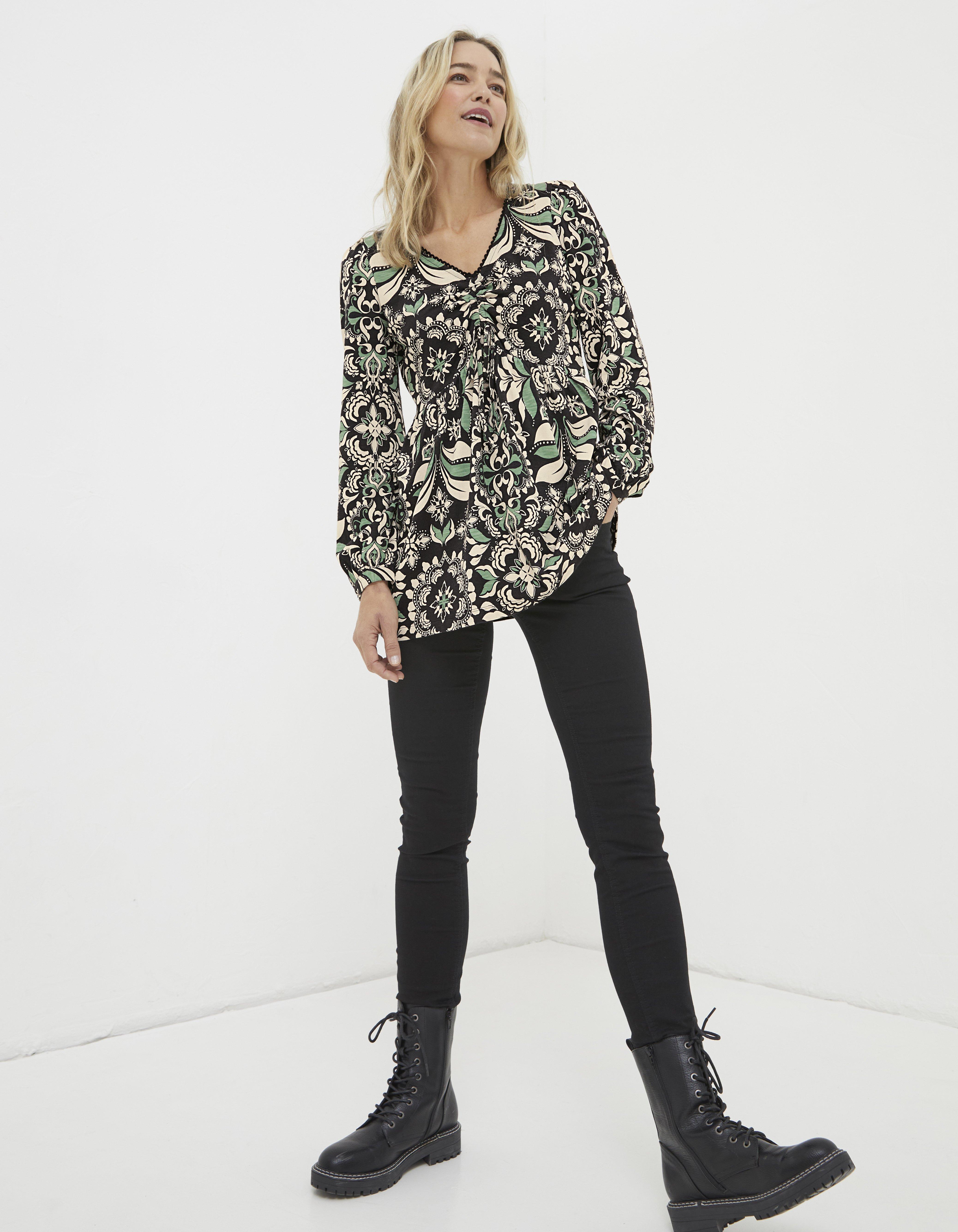 Gina Mosaic Leaf Tunic, Tops & T-Shirts