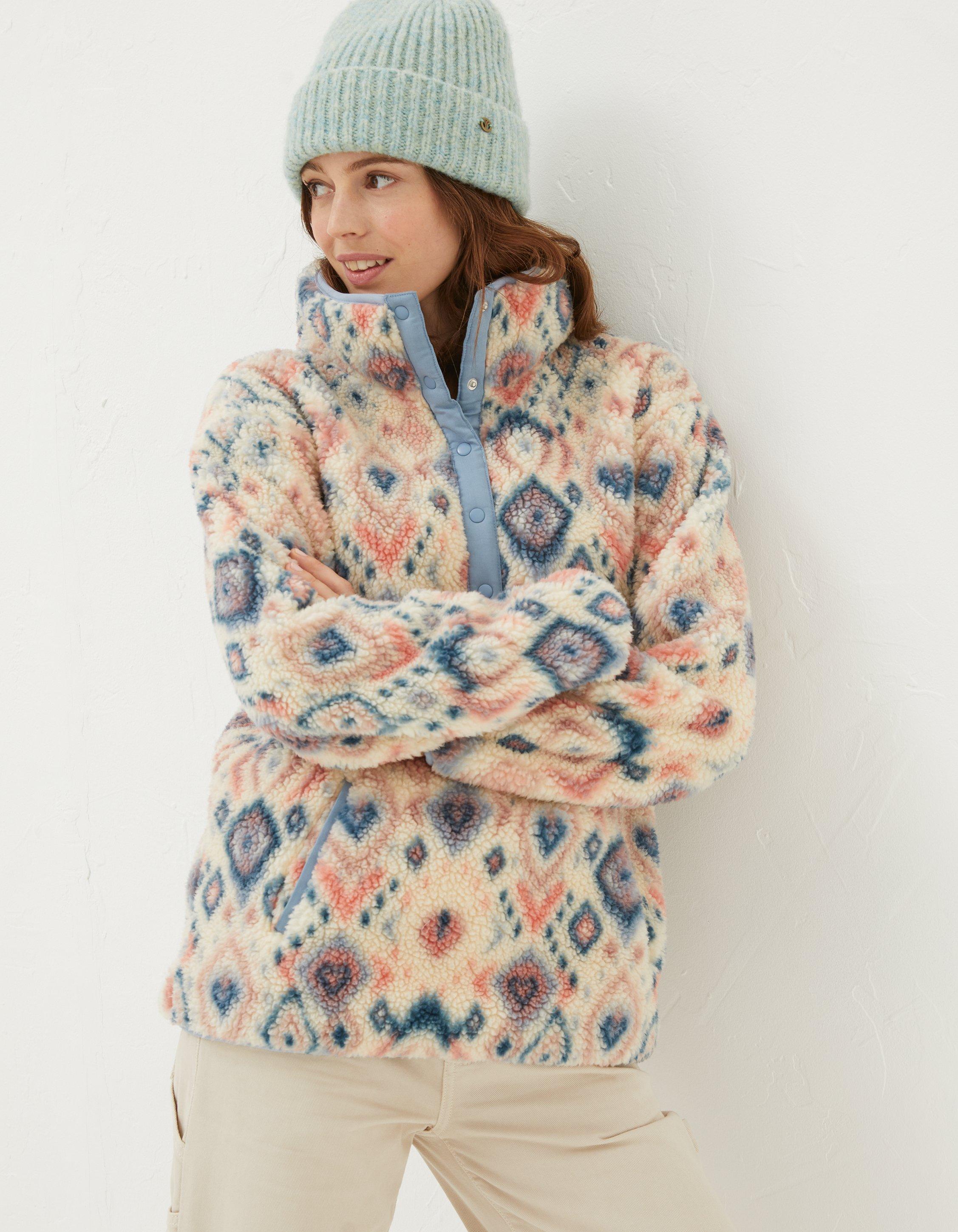 Printed Half Neck Fleece