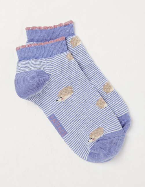 1 Pack Hedgehog Stripe Trainer Socks