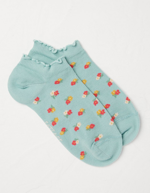1 Pack Ditsy Floral Trainer Socks