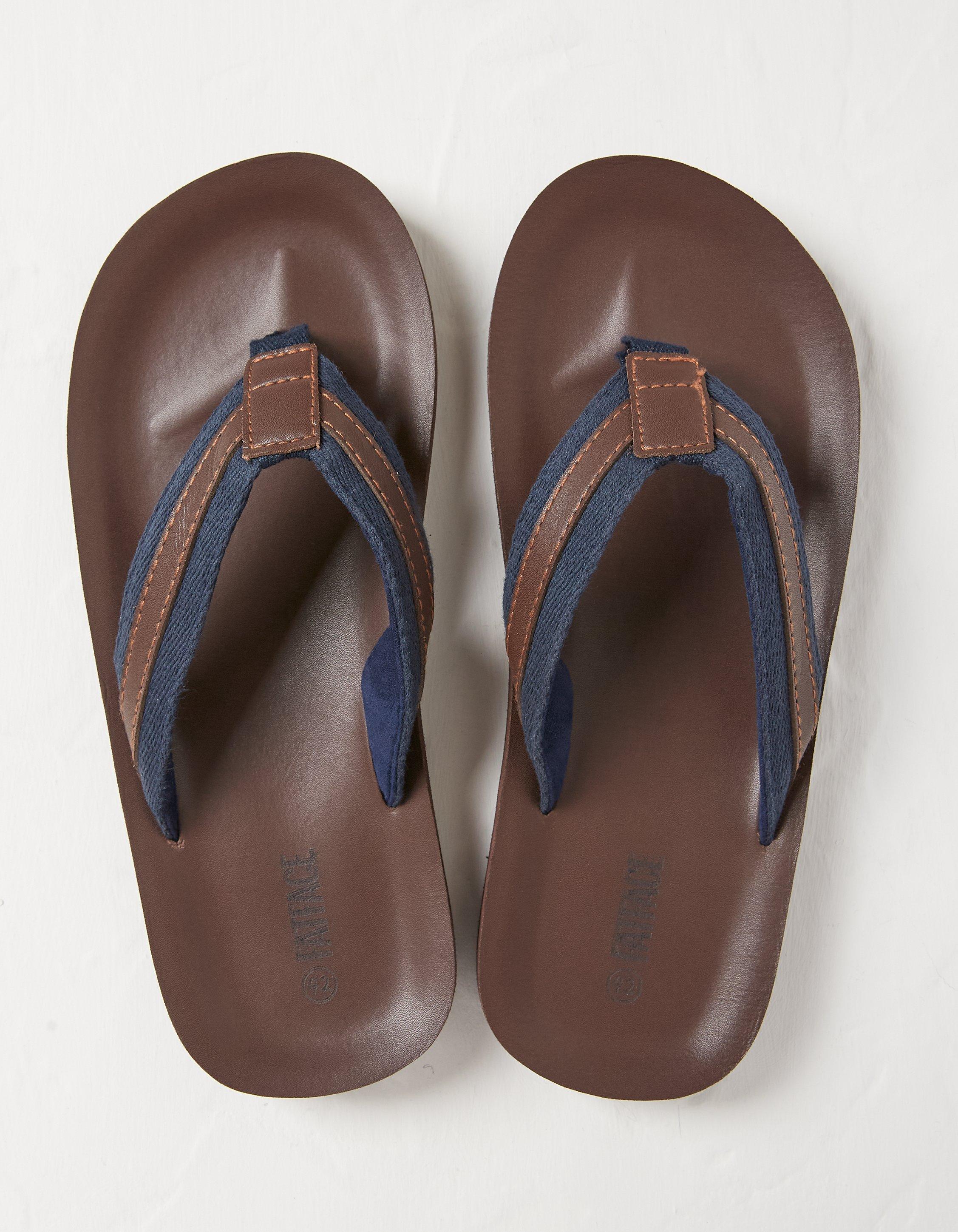 Chocolate brown store flip flops