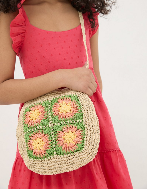 Kid’s Crochet Straw Bag
