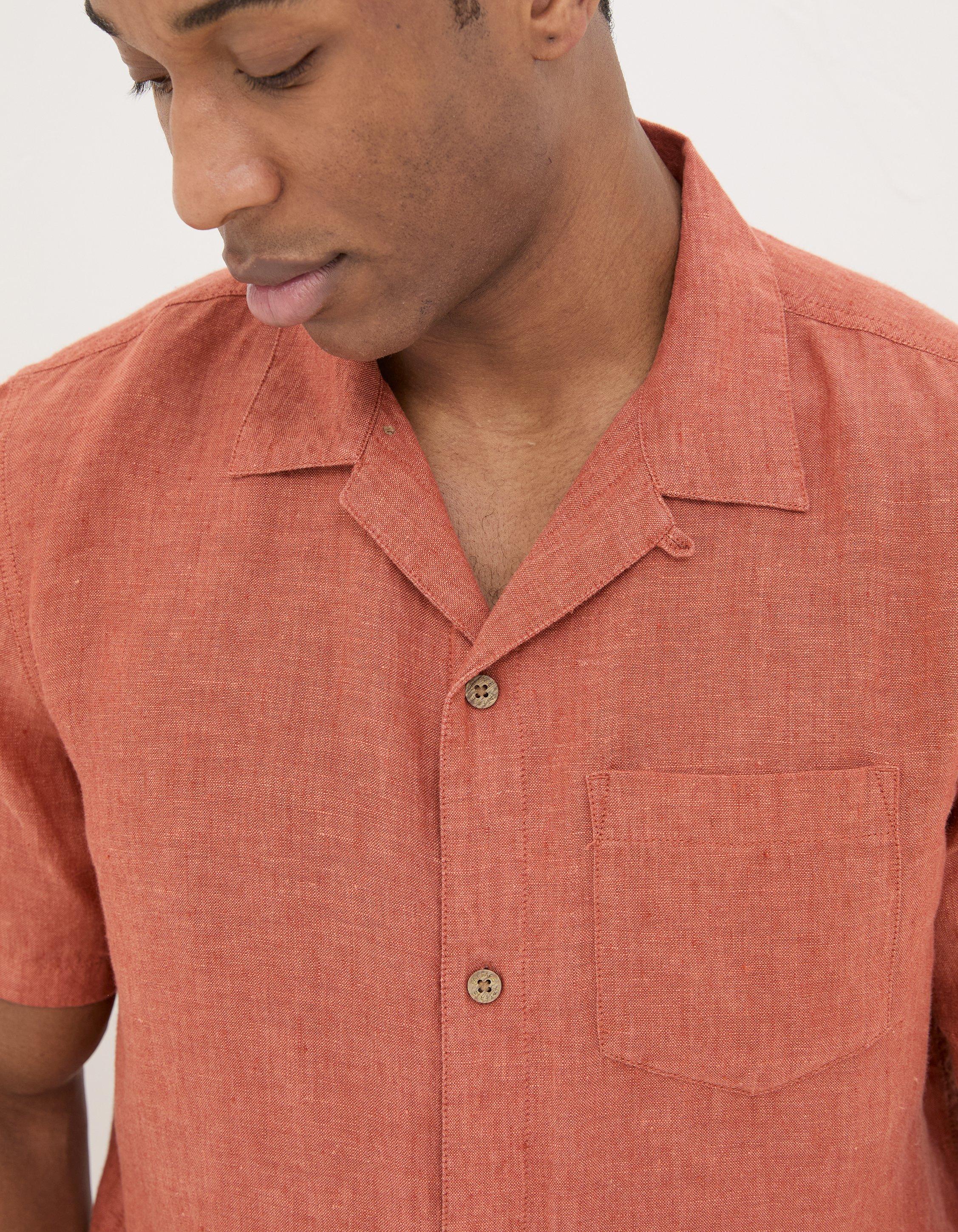 Short Sleeve Linen Shirt, Shirts | FatFace.com