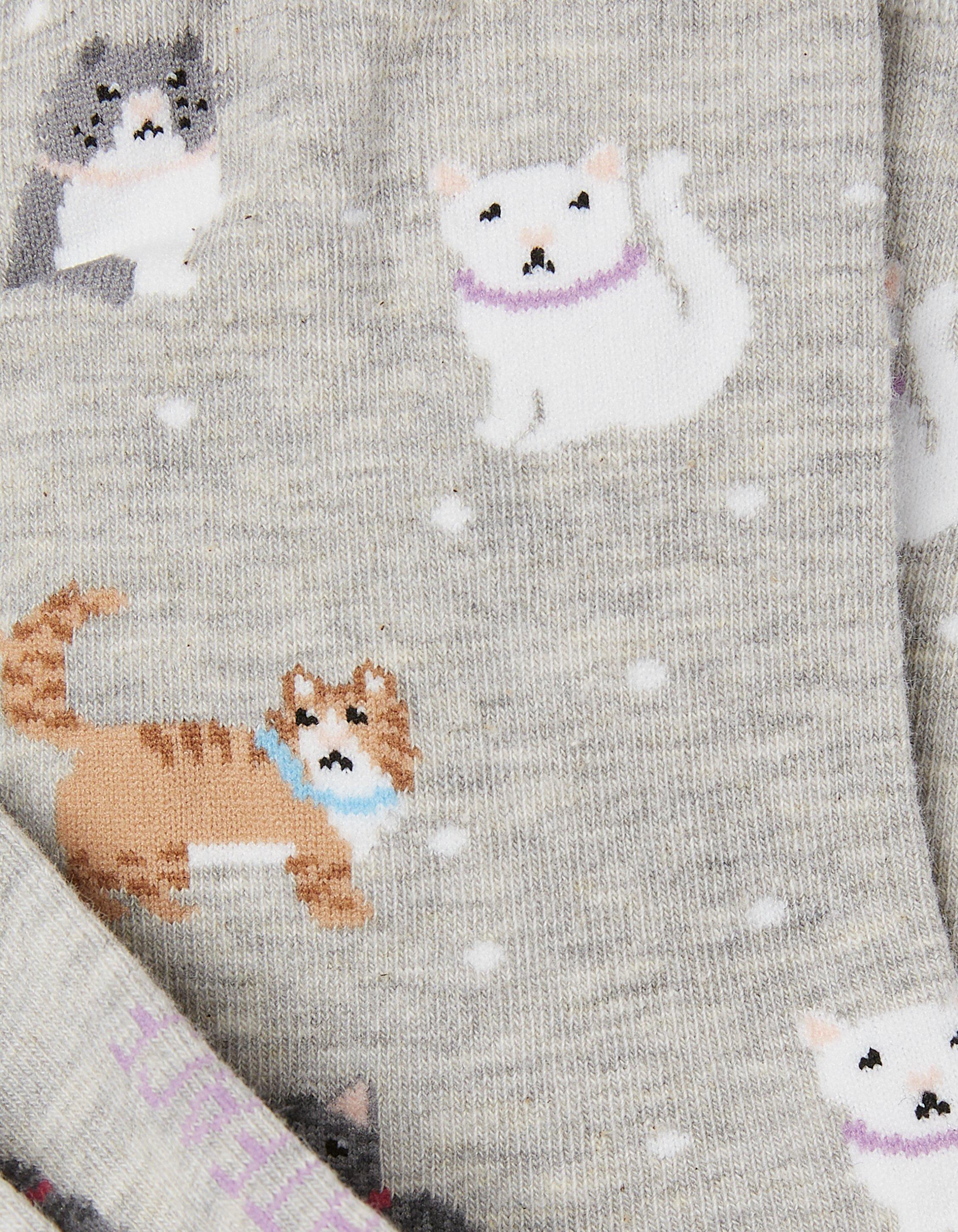 1 Pack Cat Socks