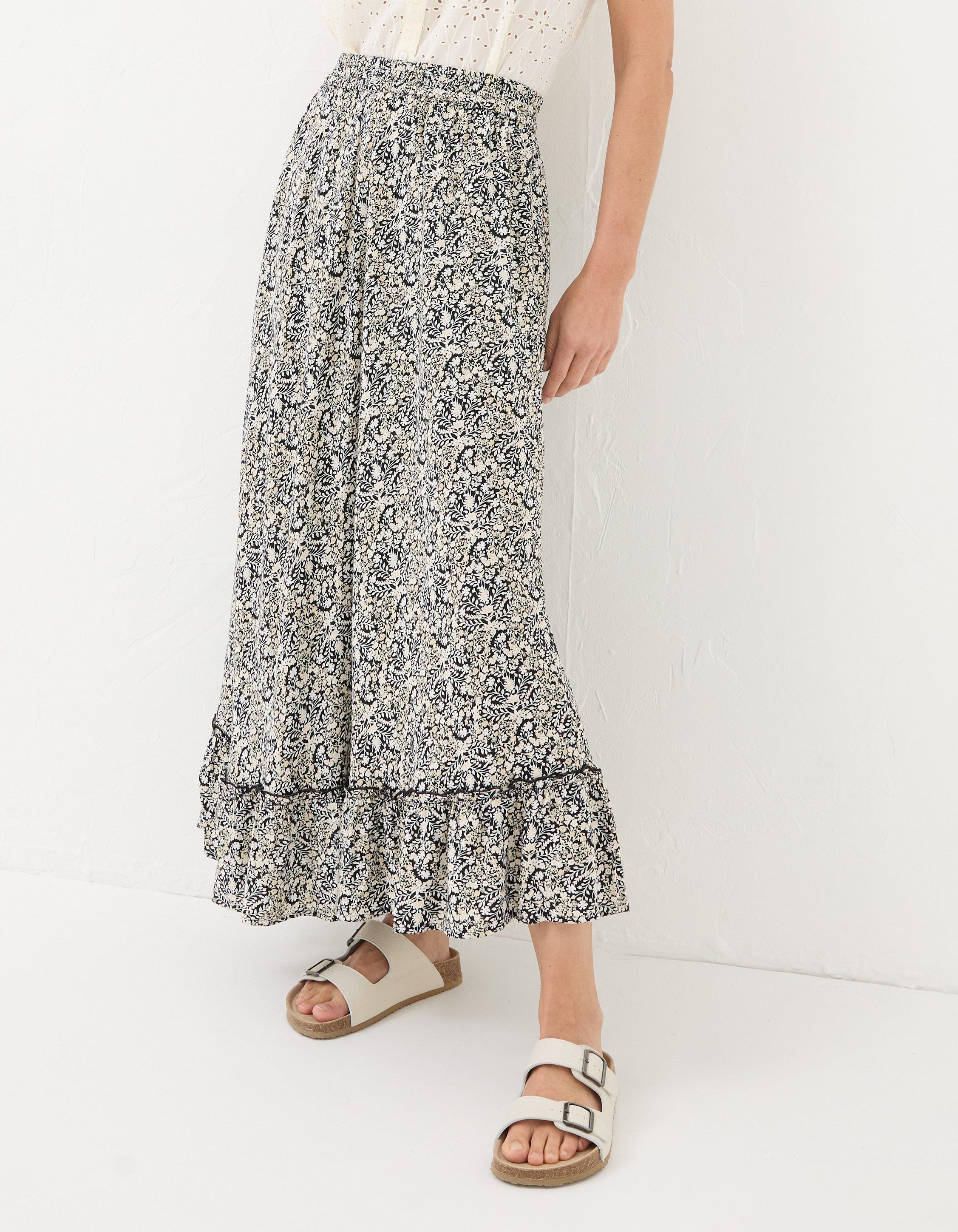 Lissy Inlay Floral Maxi Skirt