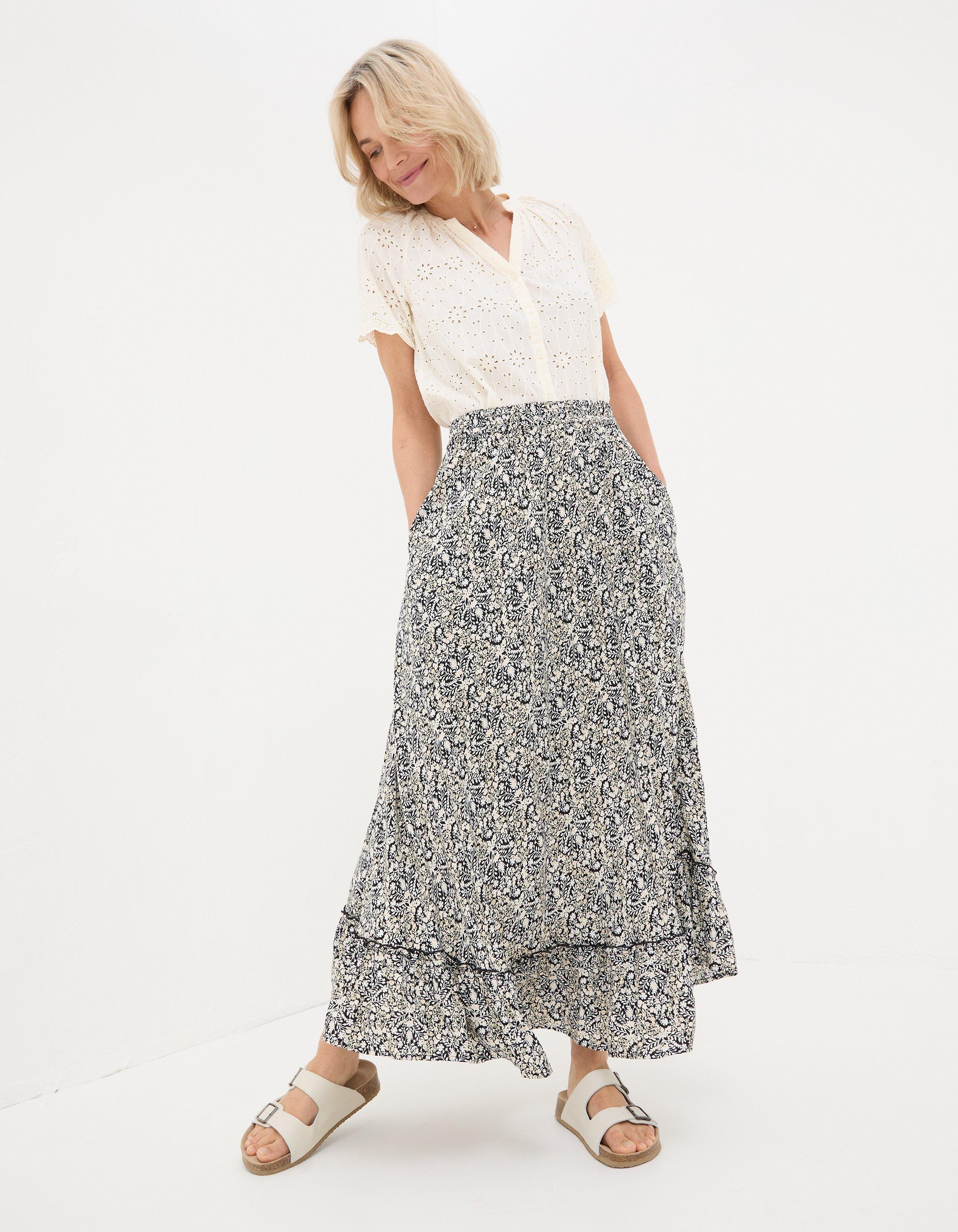 Lissy Inlay Floral Maxi Skirt