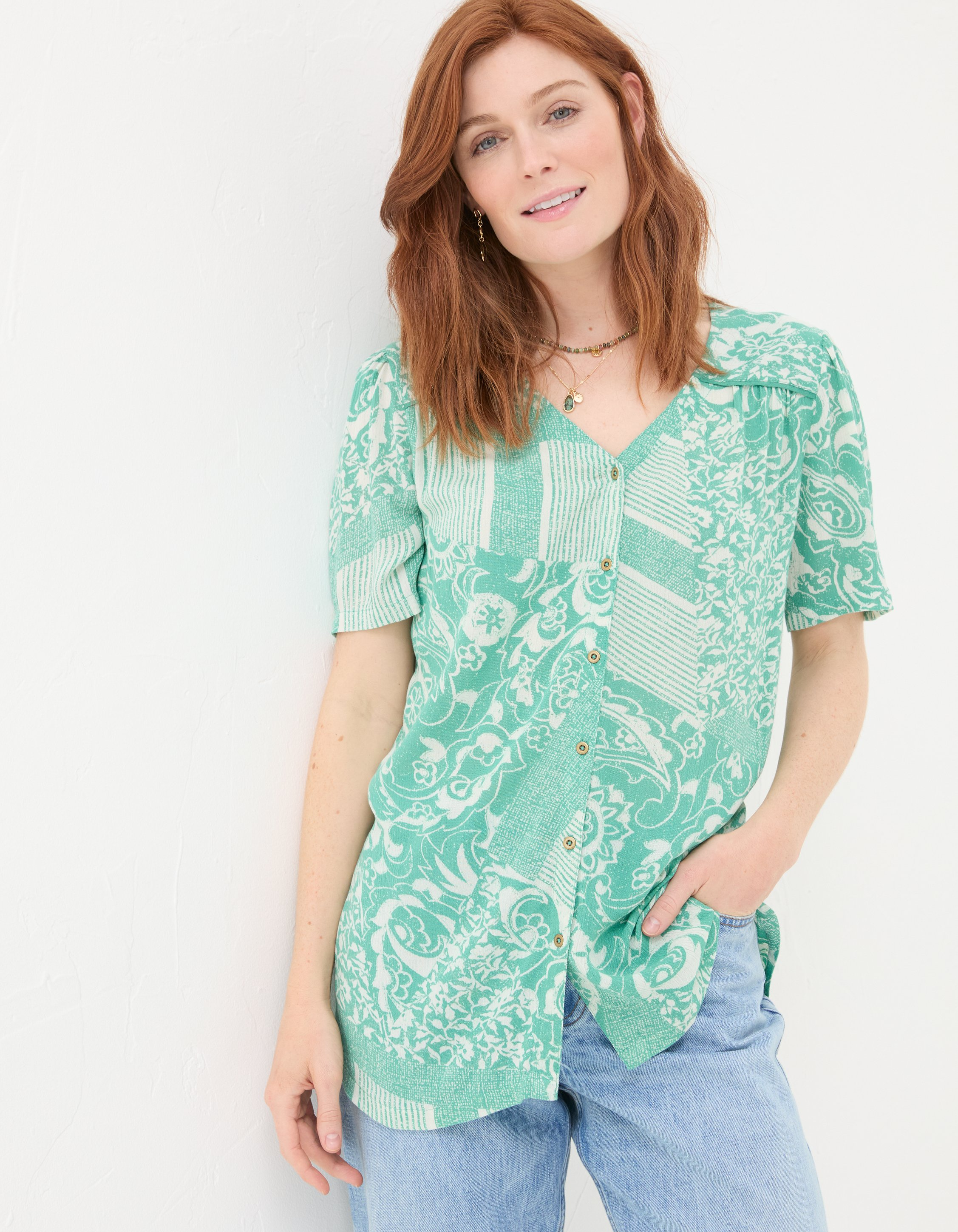 Cassidy Patched Paisley Tunic