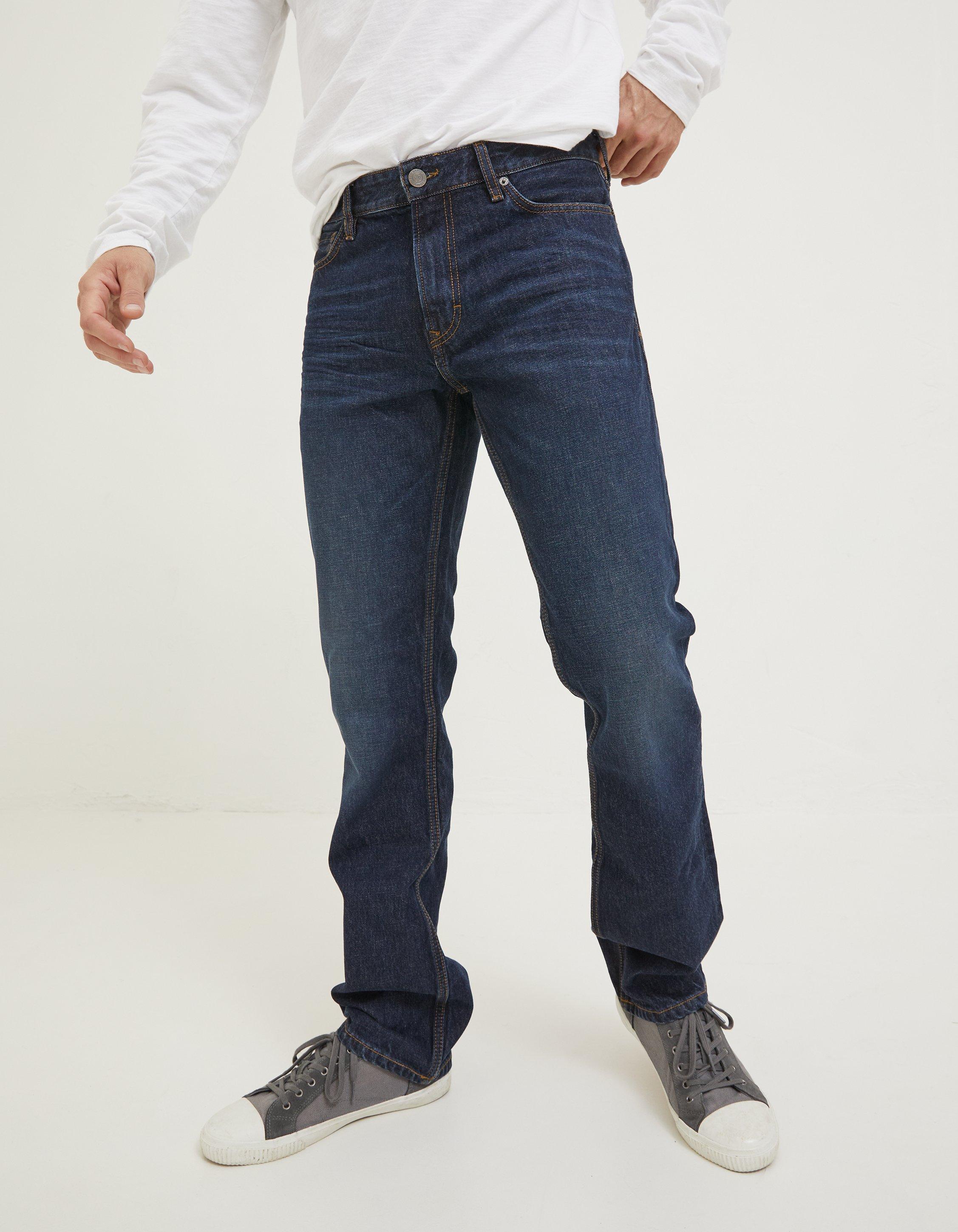 Dark denim best sale mens jeans