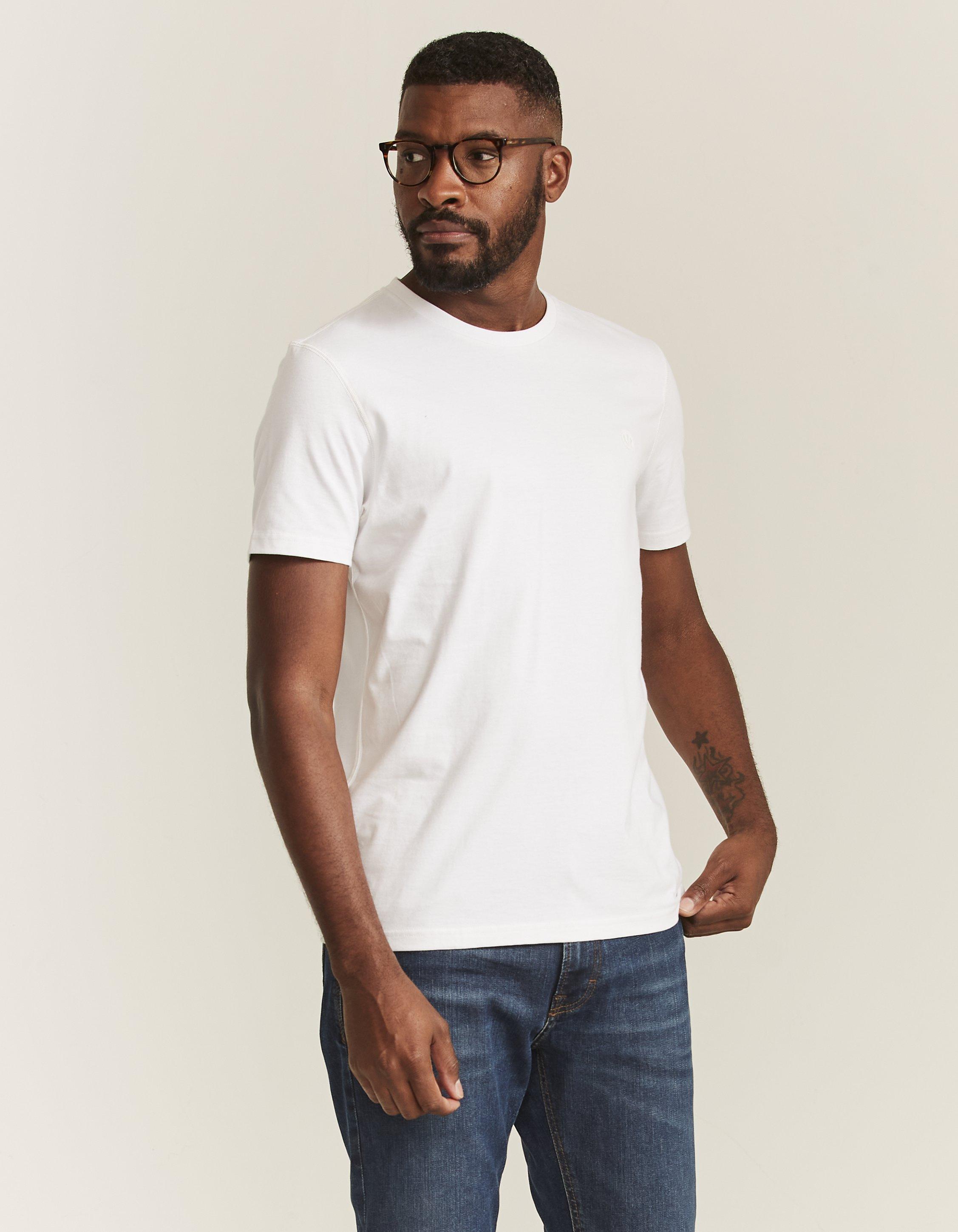 Mens white shop t shirt pack