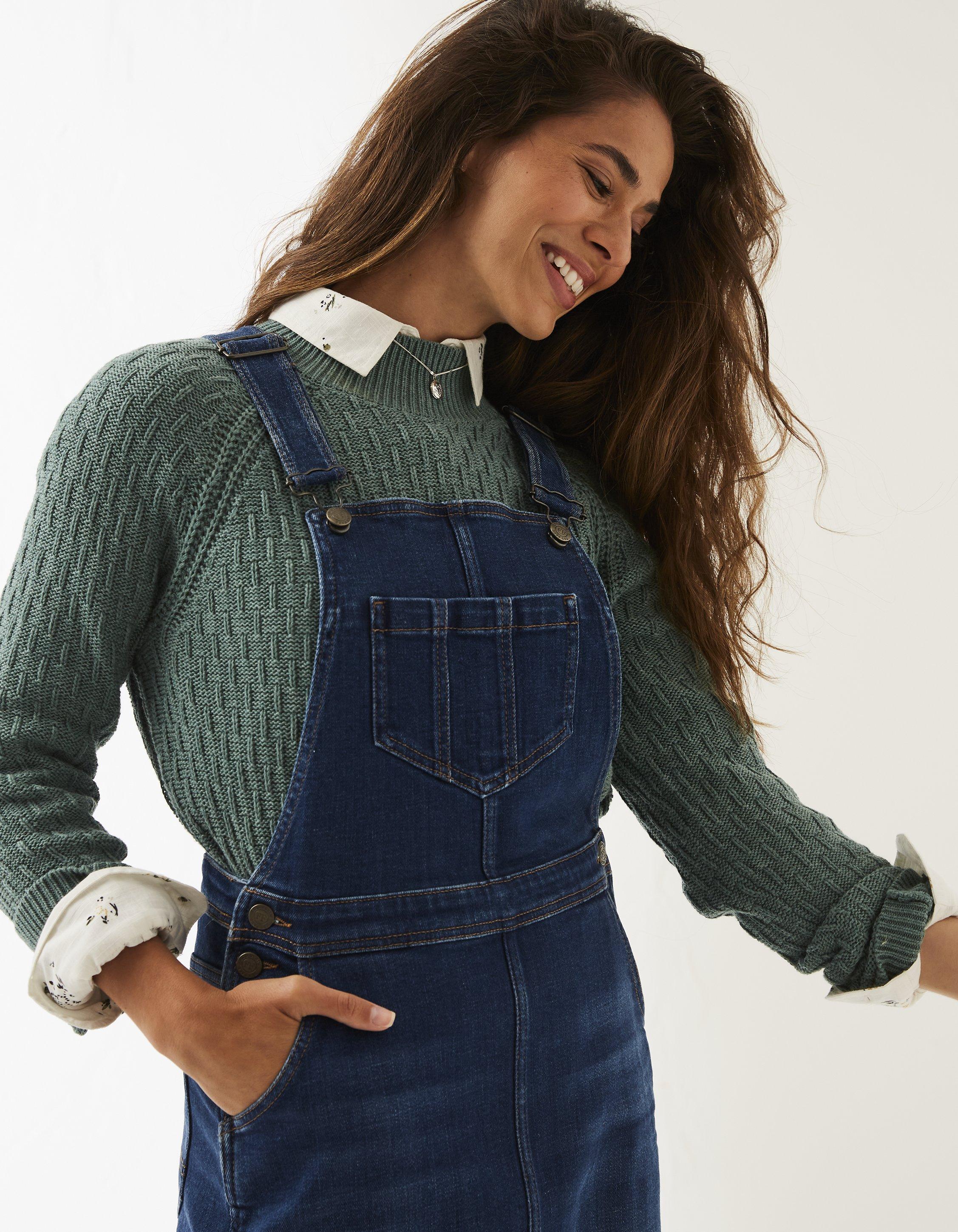 Fat Face Denim Pinafore Collection Cheapest