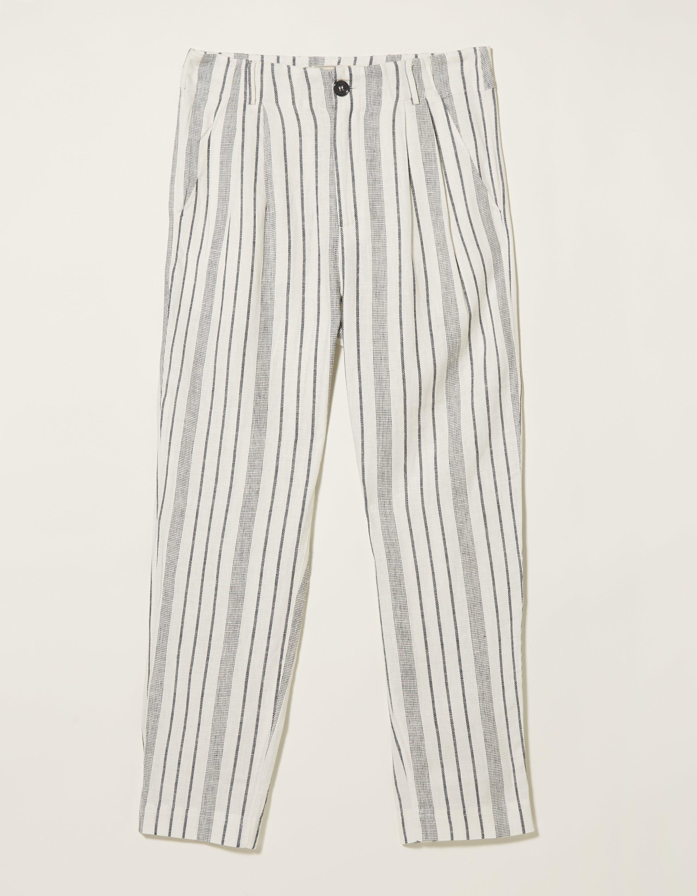 Linen Stripe Trouser