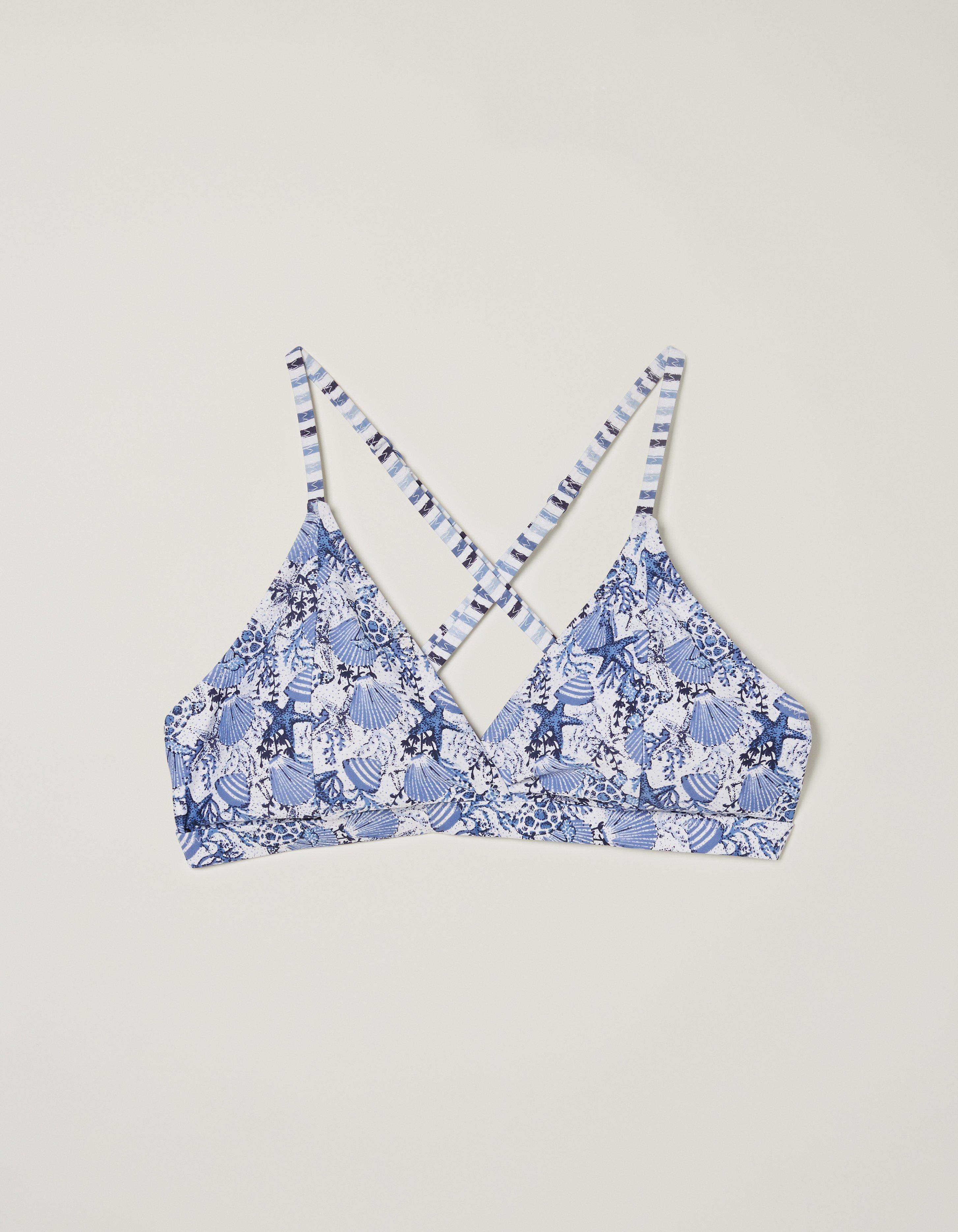 PLAY Blue Printed Sports Bra|151278201-Chambray-Blue