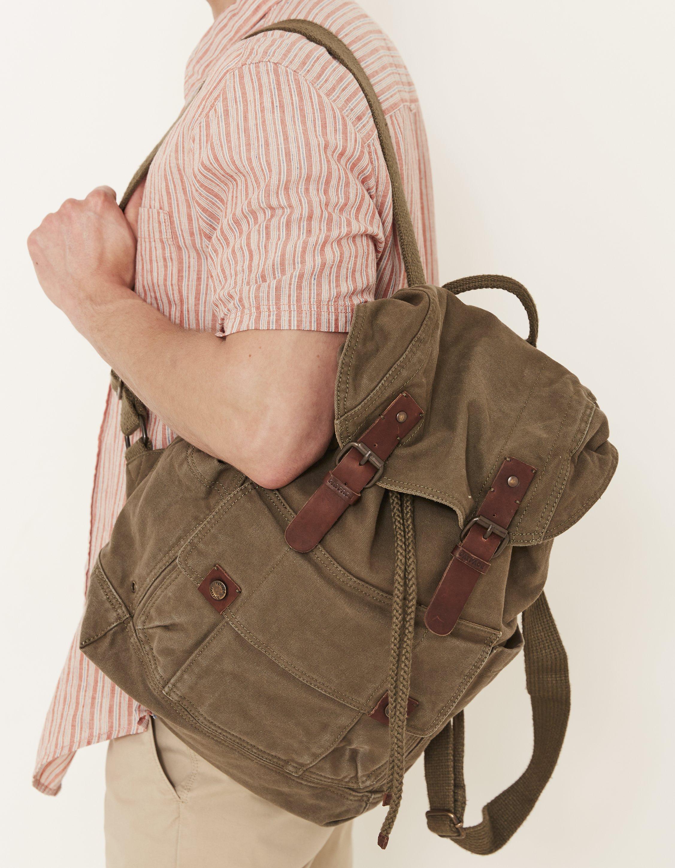 Fat face cheap leather rucksack