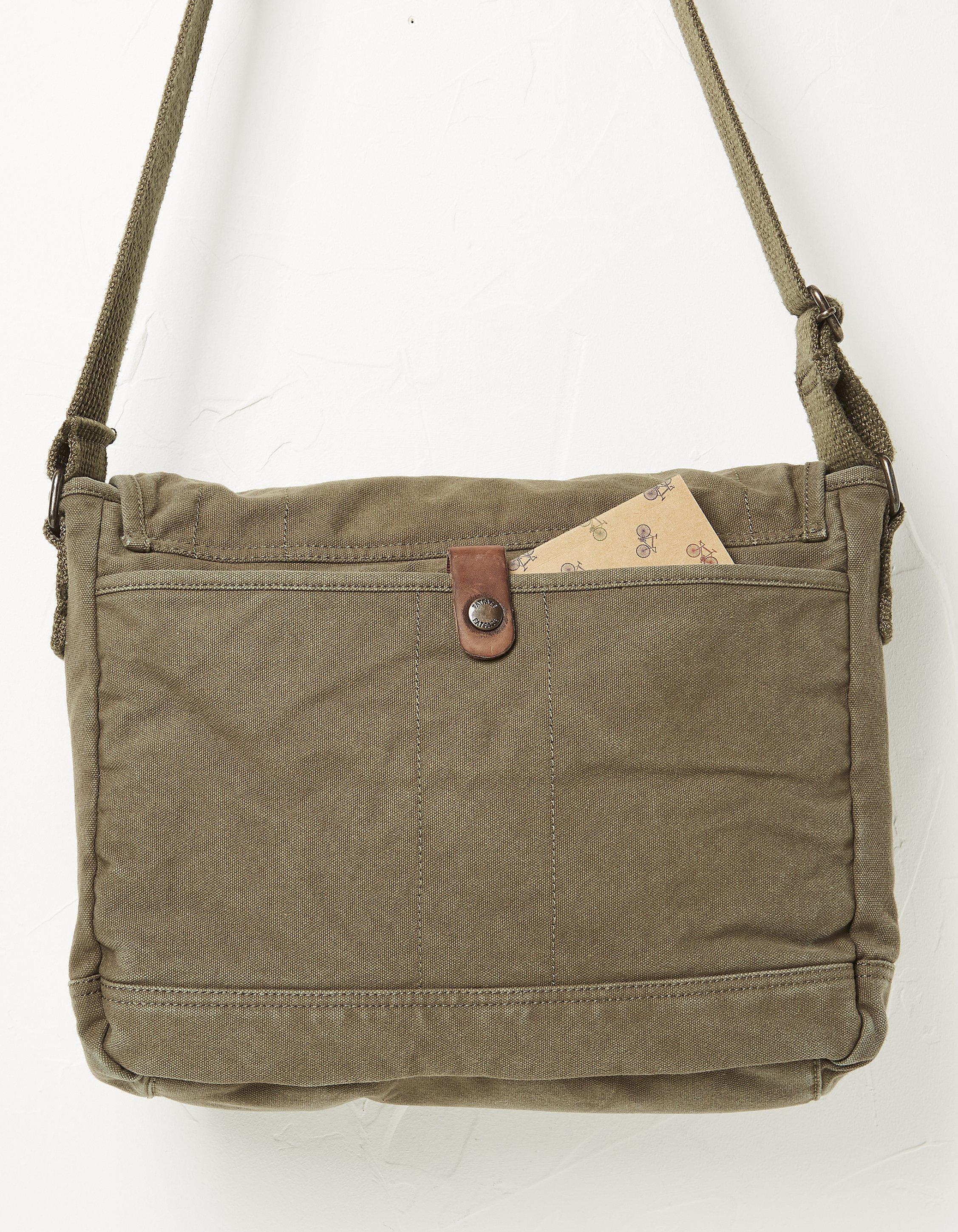 [Upgraded] Vintage Canvas Messenger Bag Large Book Laptop Shoulder Bag  Women Men New