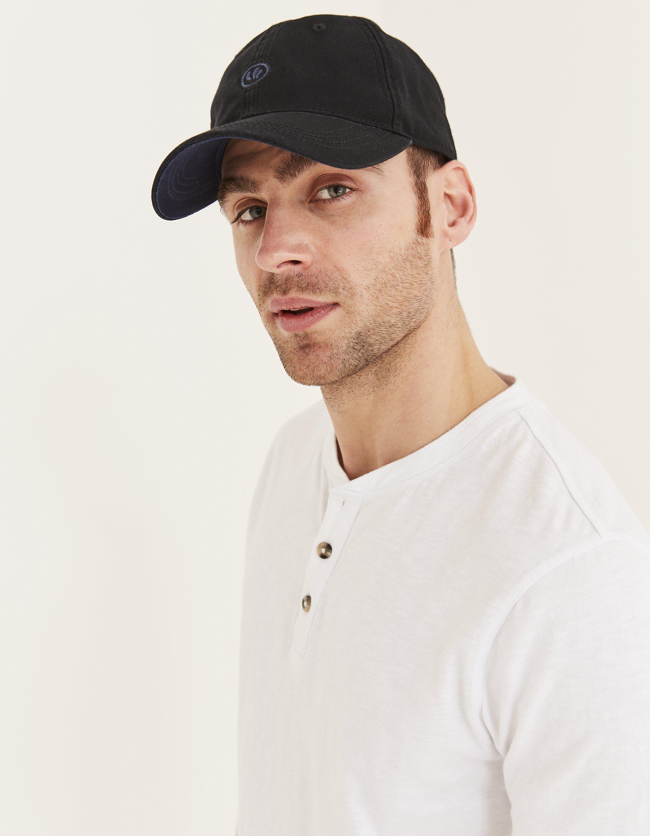 Plain black cap store mens