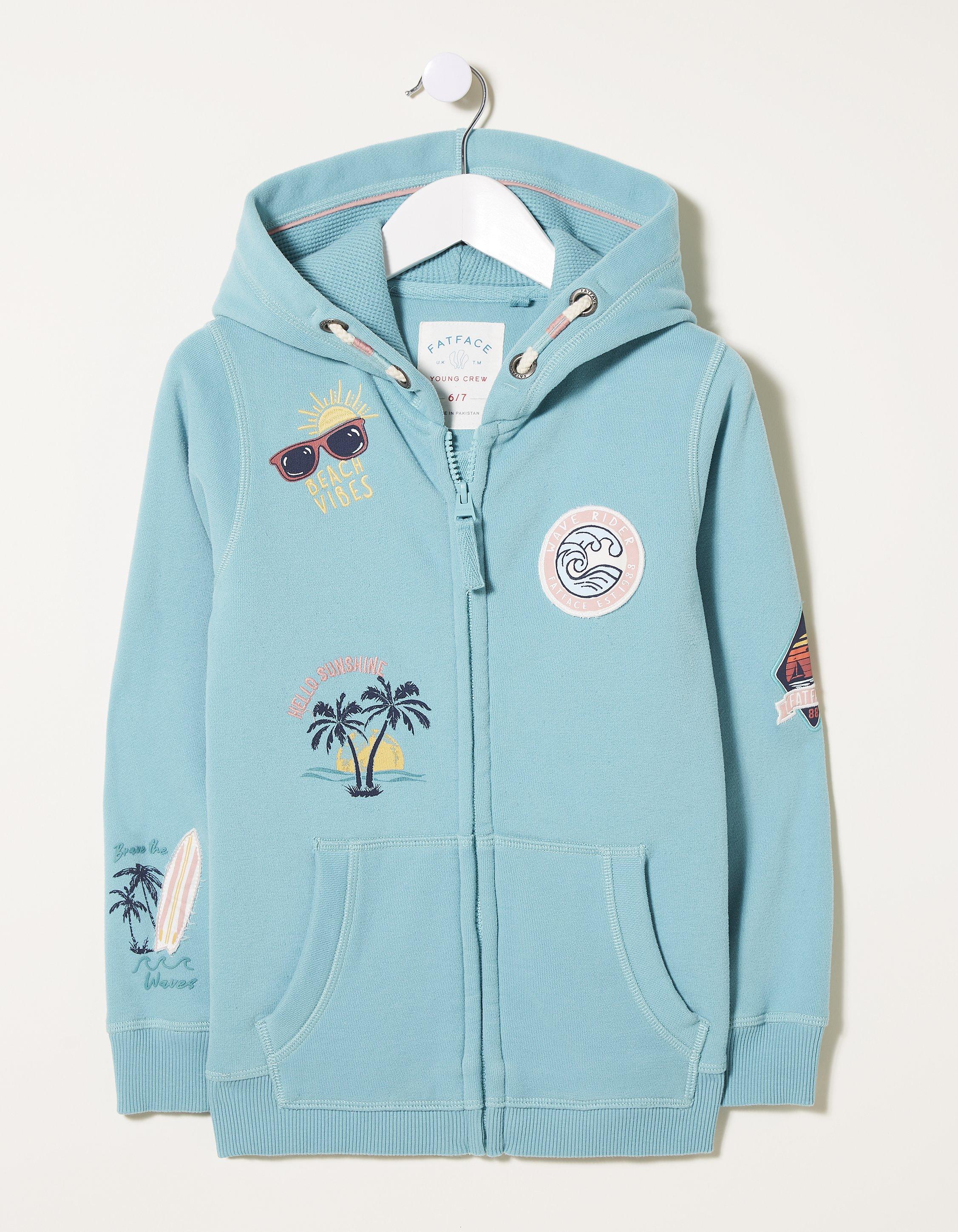 Badge Zip Thru Hoodie