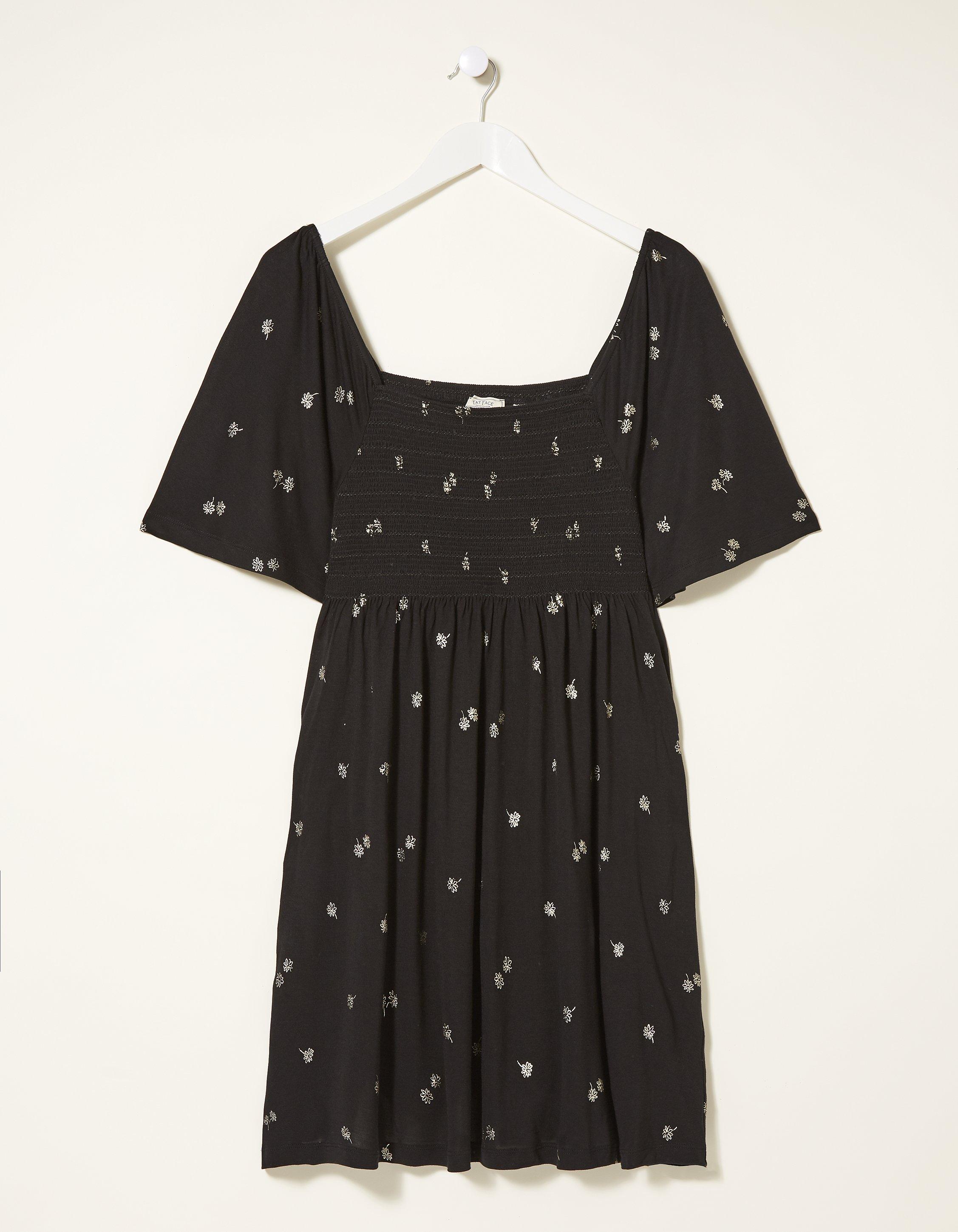 fatface alice foil daisy dress