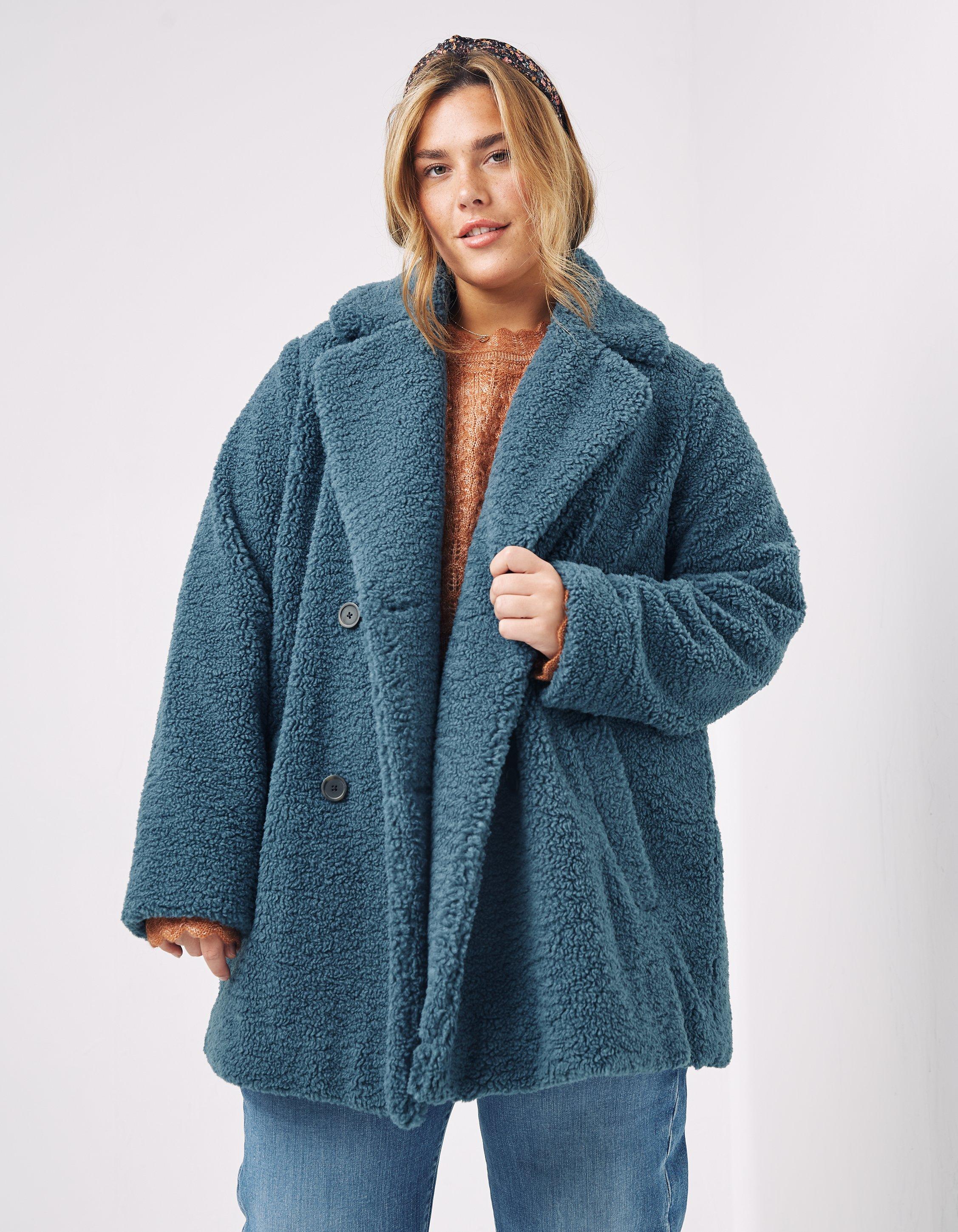 Blue fish deals teddy coat