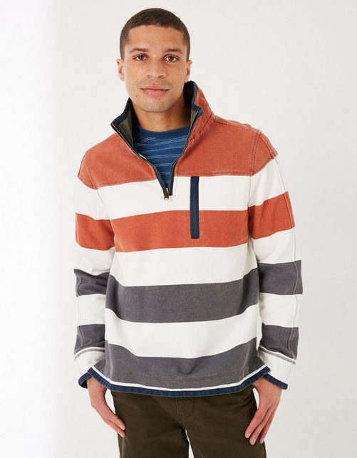 Mens Airlie Rugby Stripe Sweat