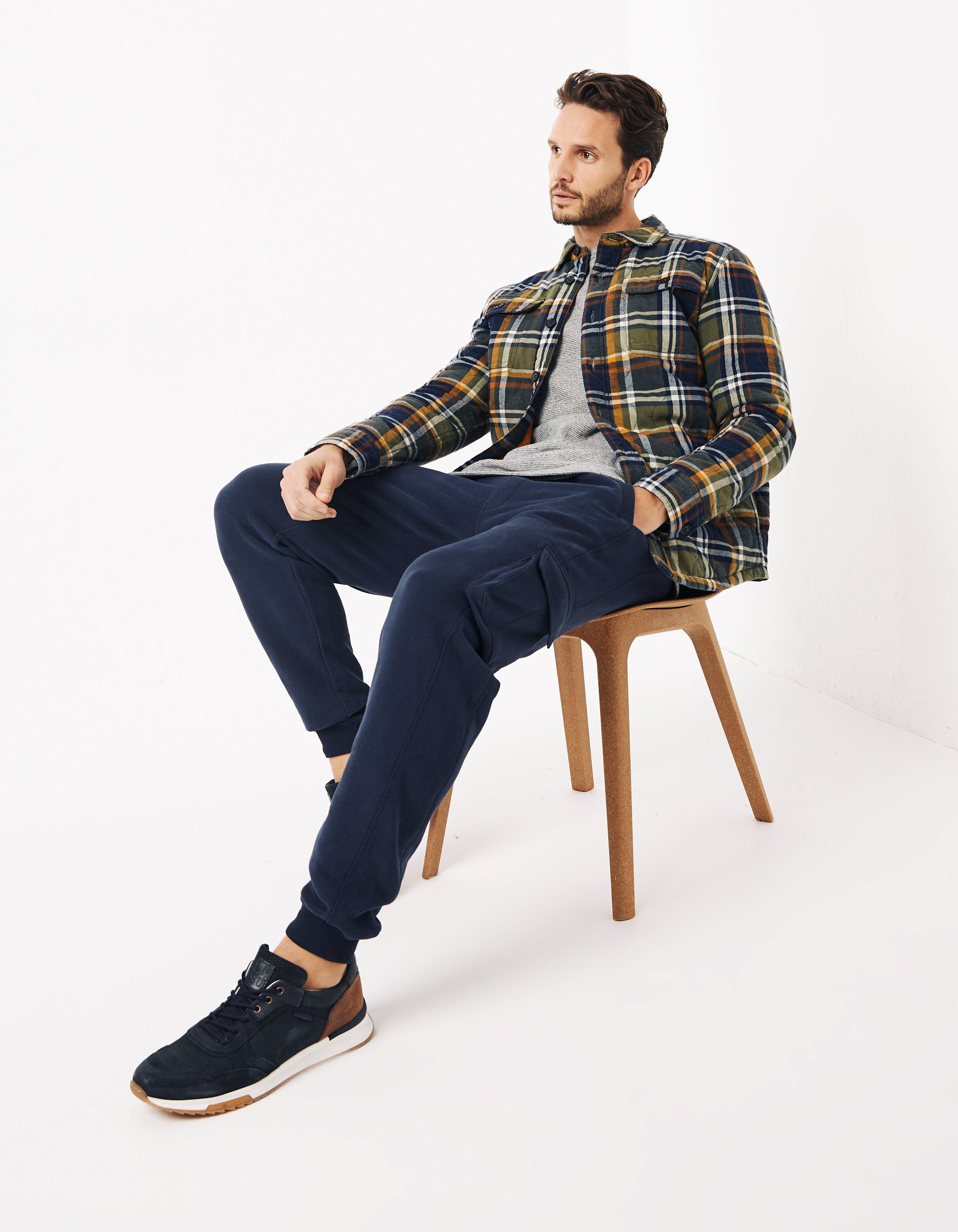 Checkered cargo jogger online pant