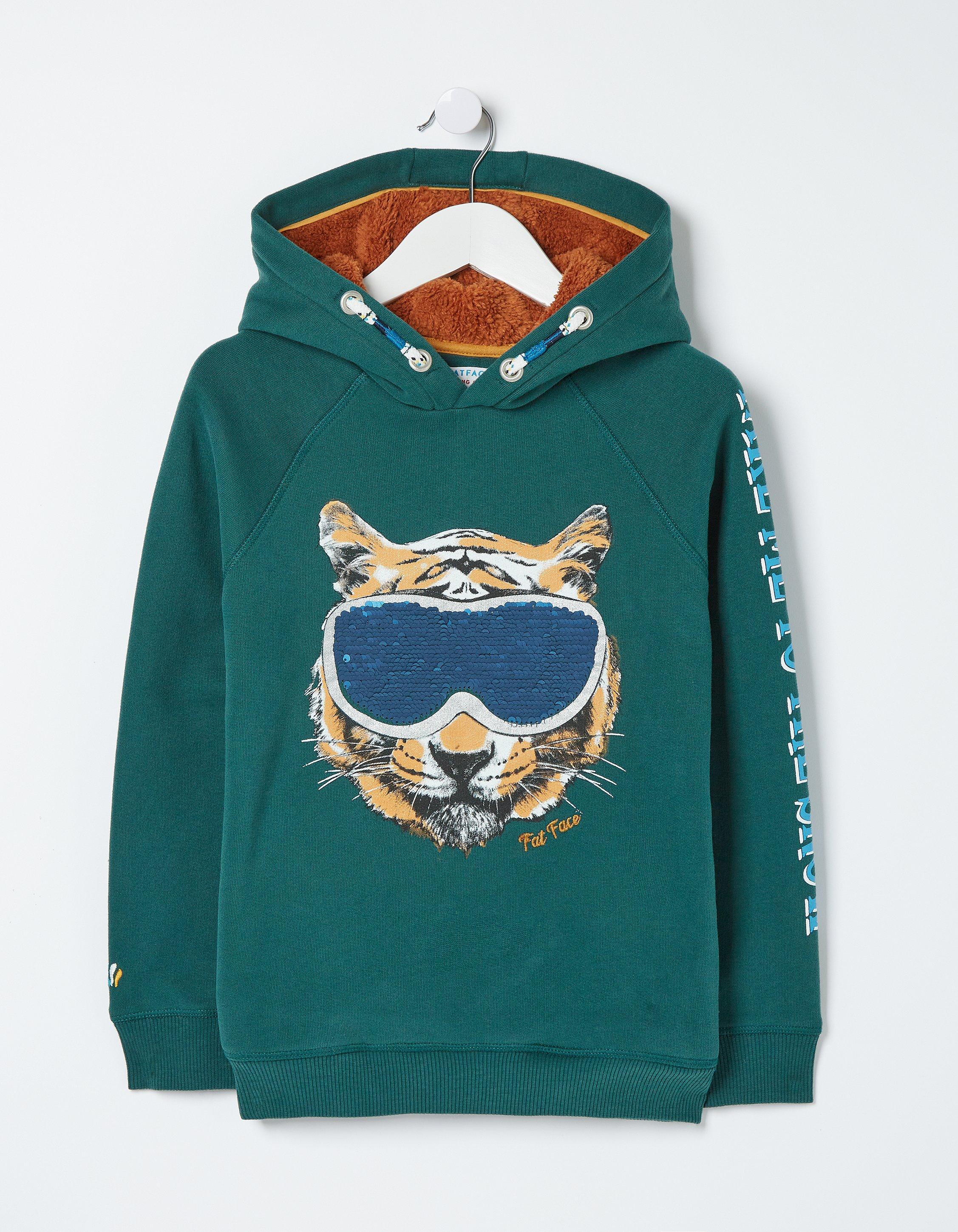 Tiger face online hoodie