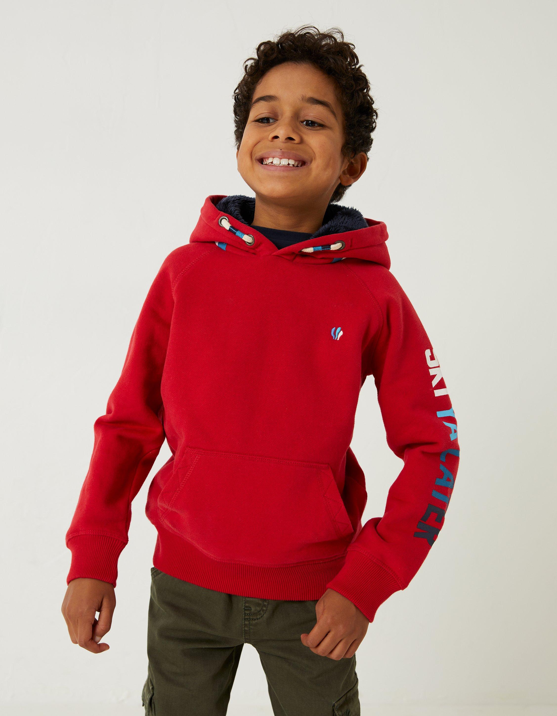 Boys red best sale champion hoodie