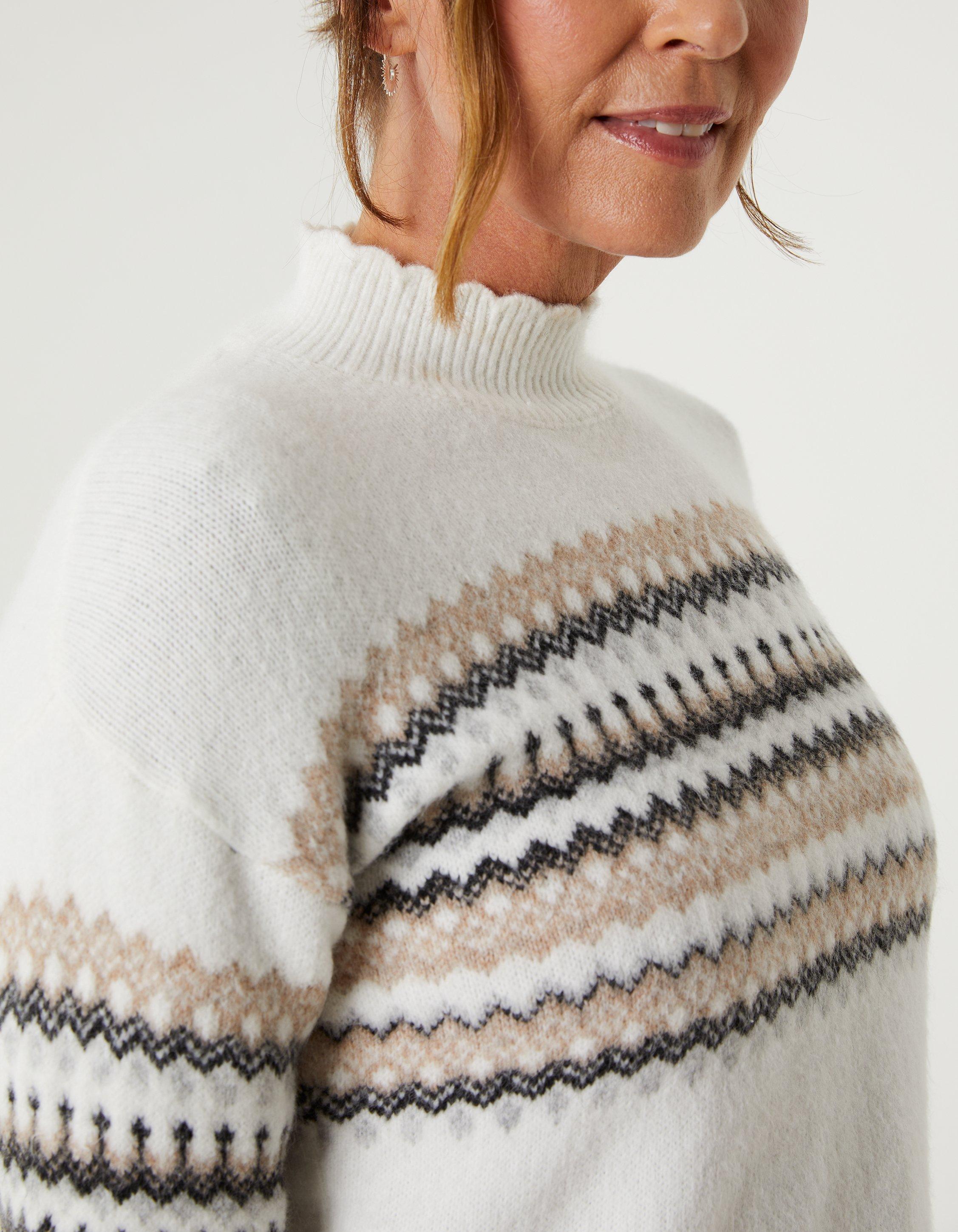 Vince fair isle sales turtleneck sweater