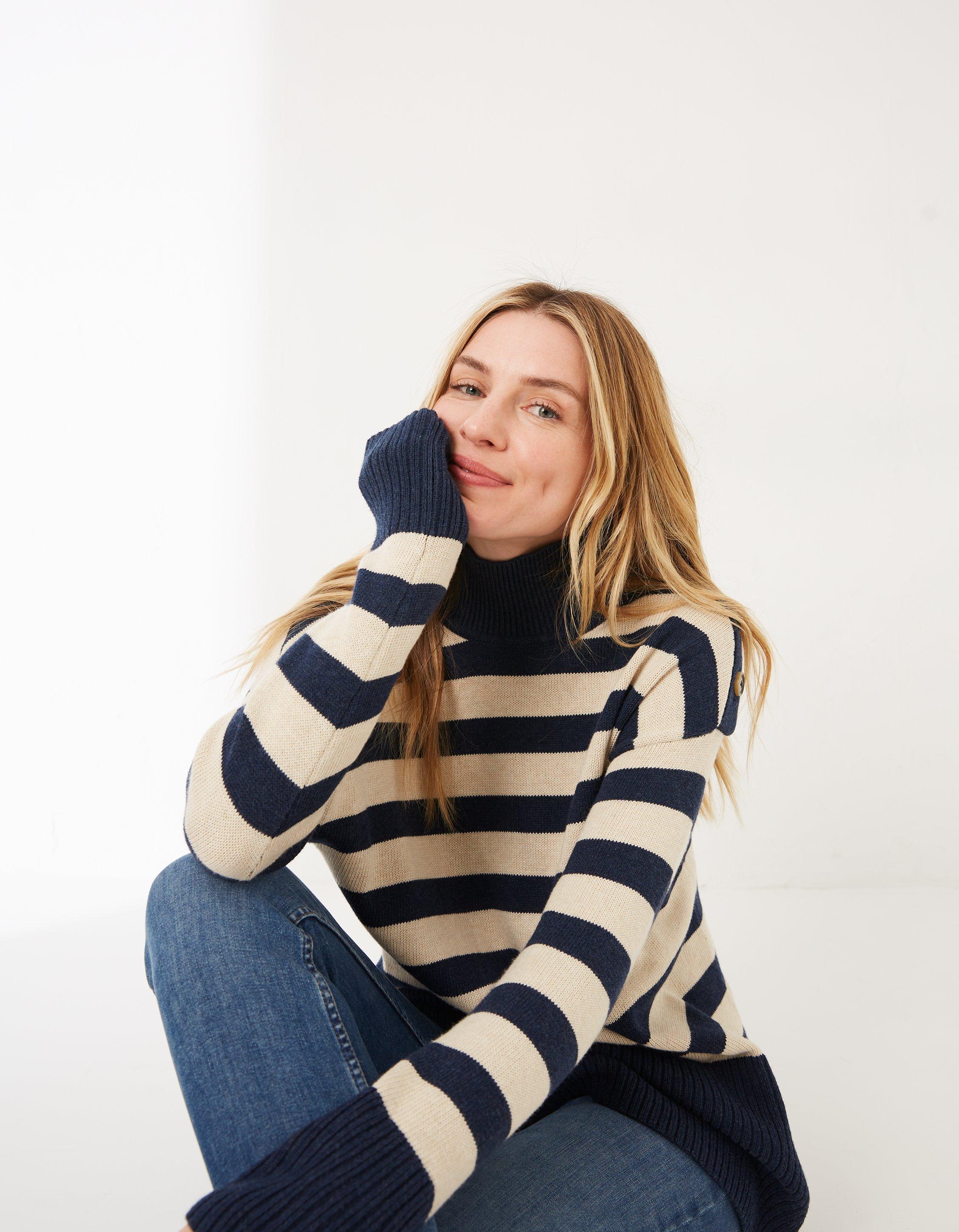 Melanie Stripe Longline Sweater