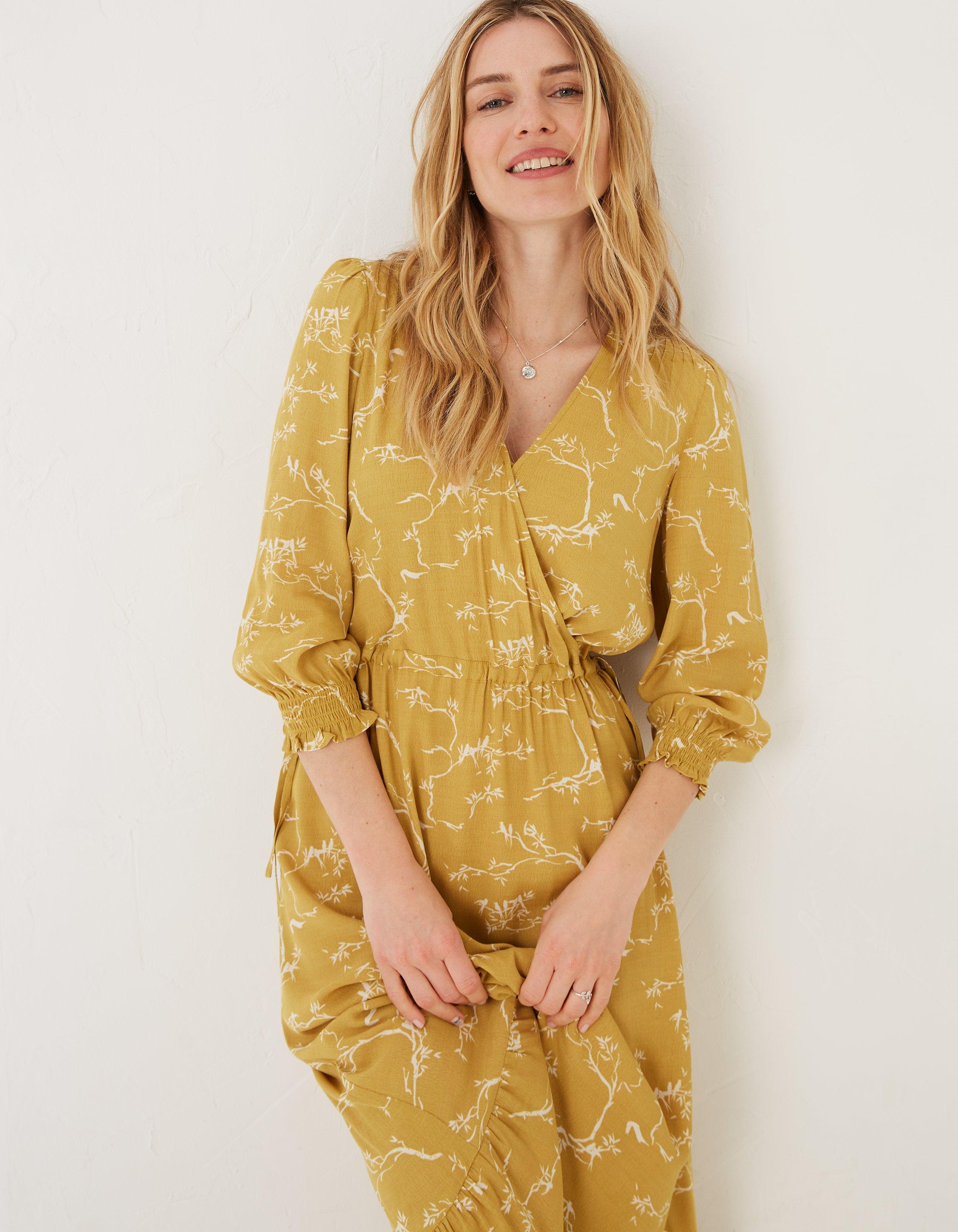 Fat face yellow hot sale dress