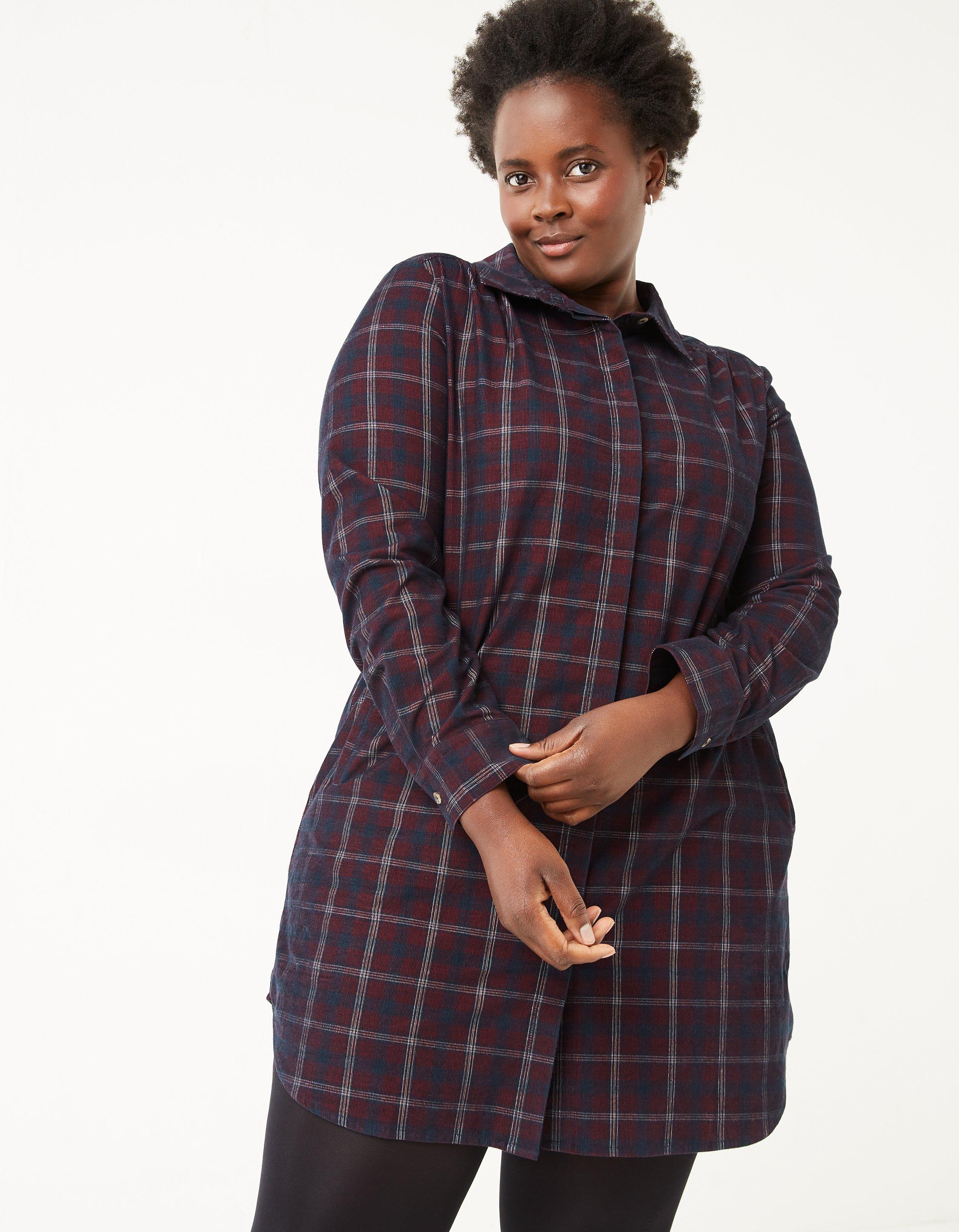 Chester Check Shirt Dress Dresses FatFace