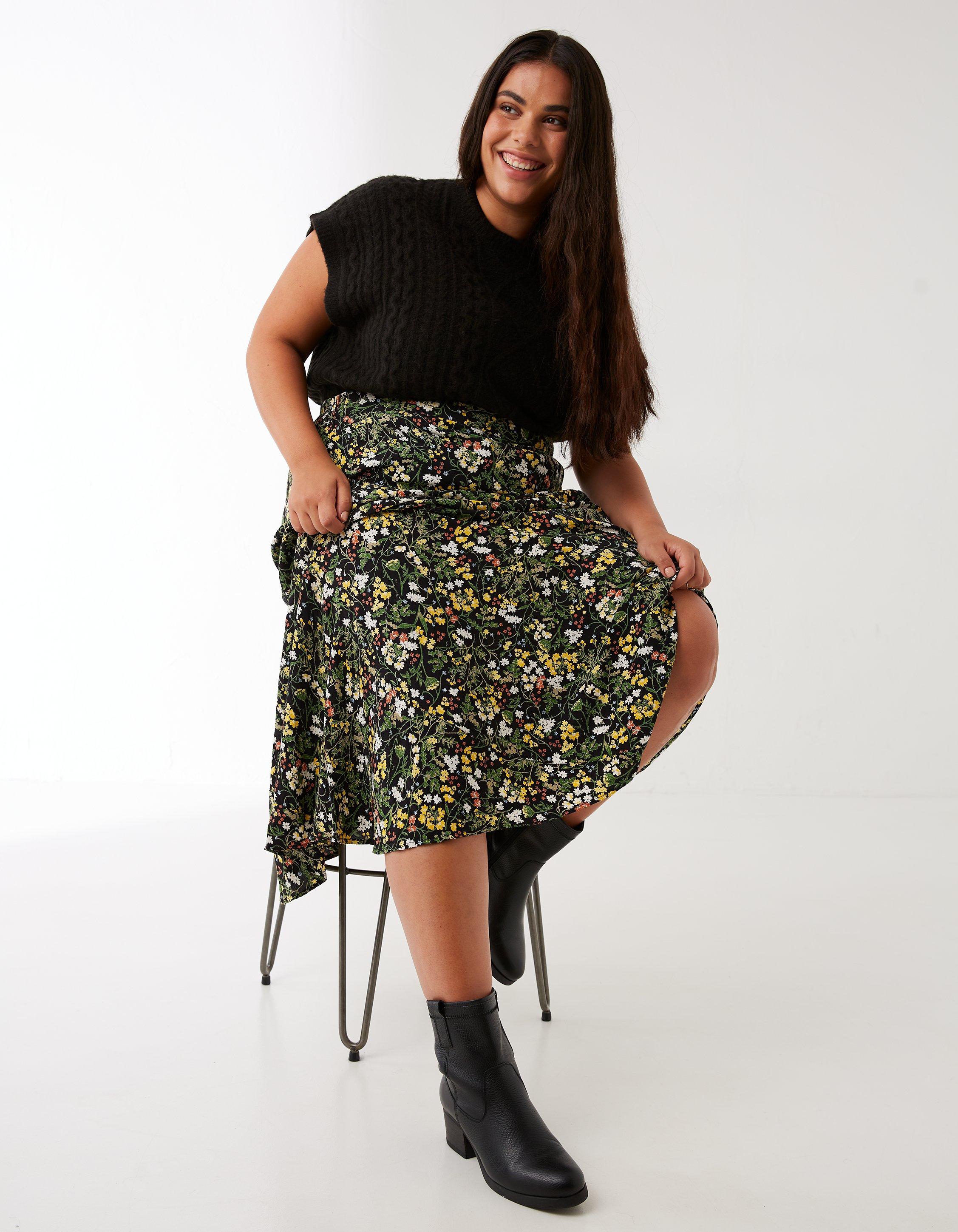 Leopard midi outlet skirt naomi