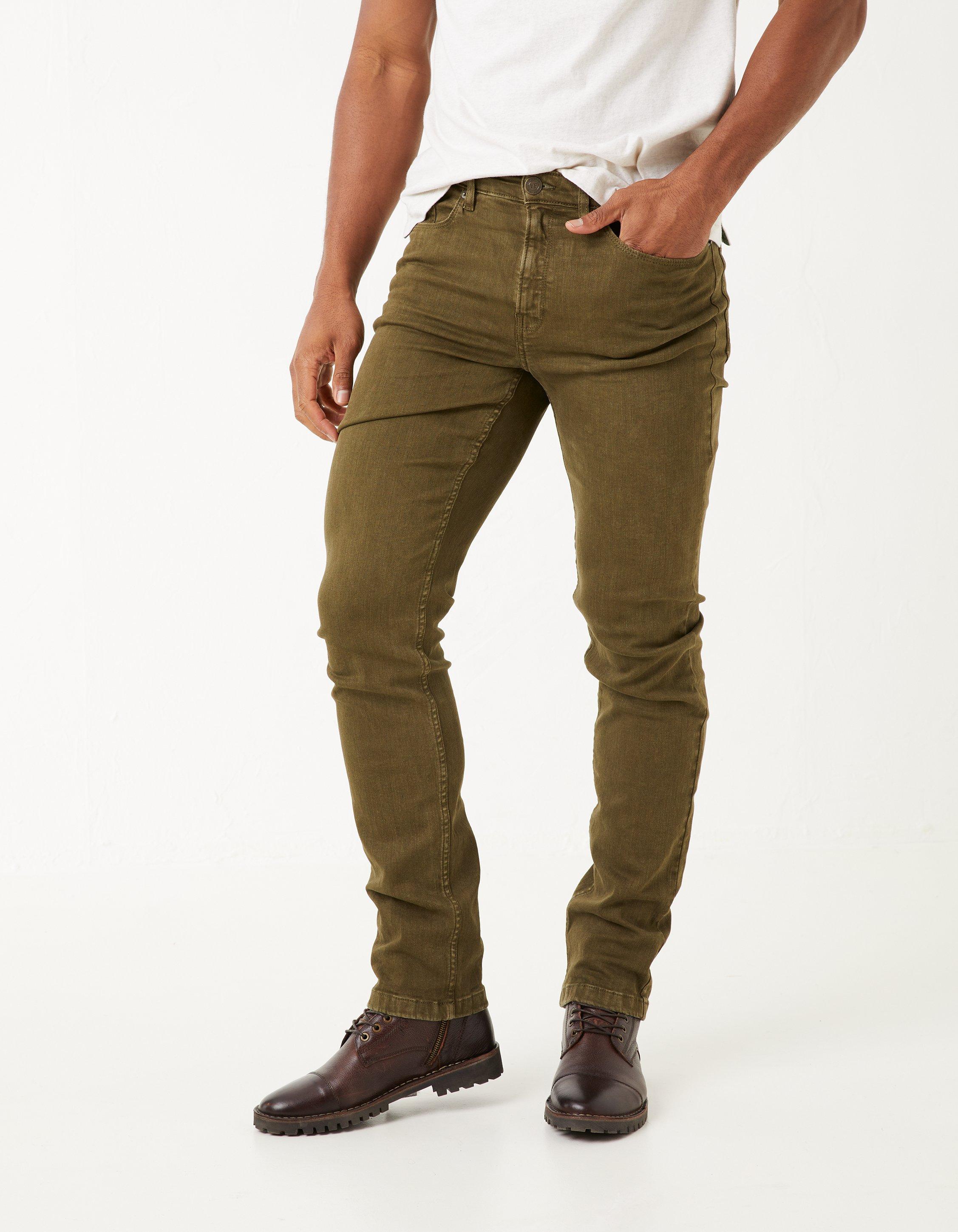 Khaki Slim 5 Pocket Jeans, Jeans | FatFace.com