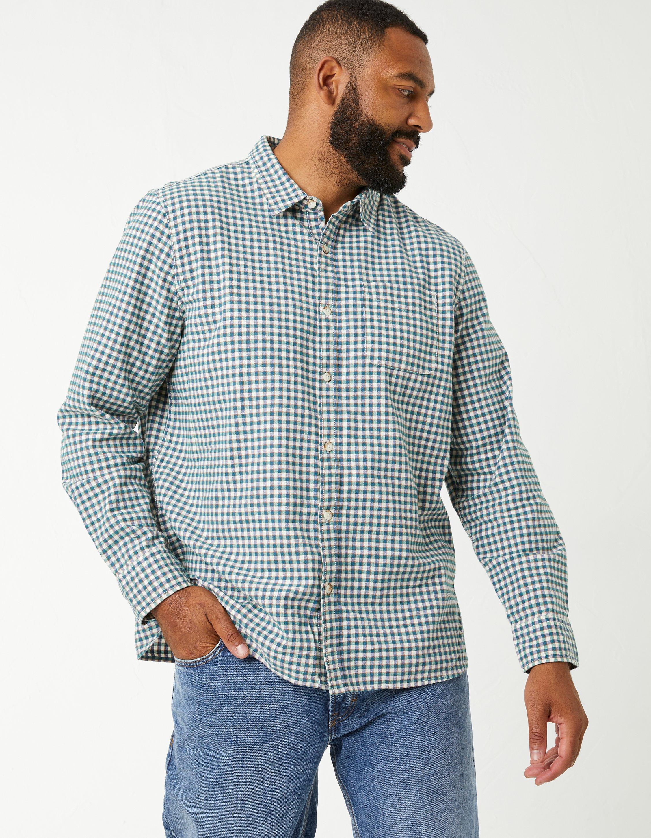 Green and 2024 white checkered shirt