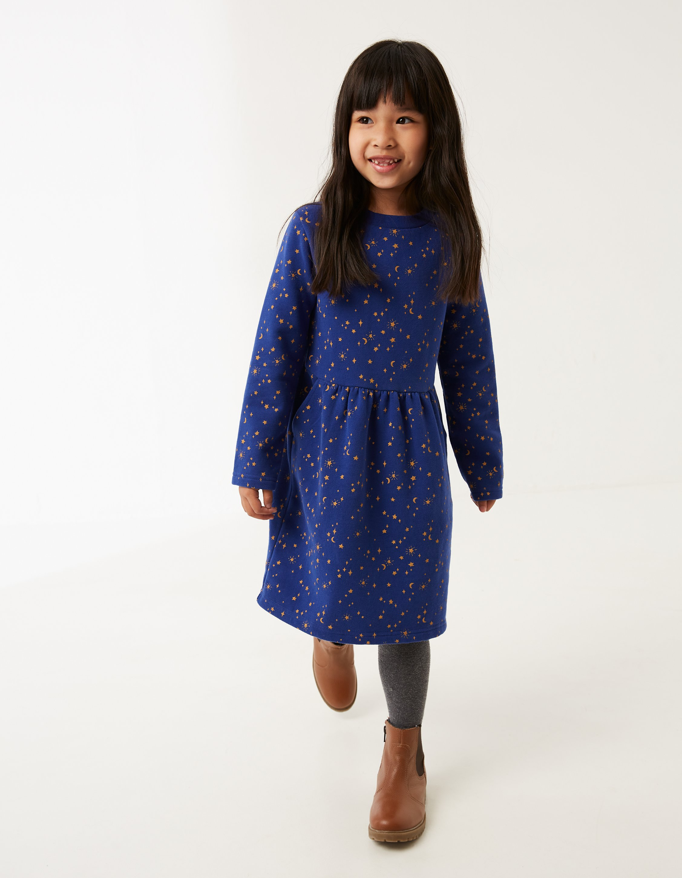 Kid’s Star and Moon Sweater Dress