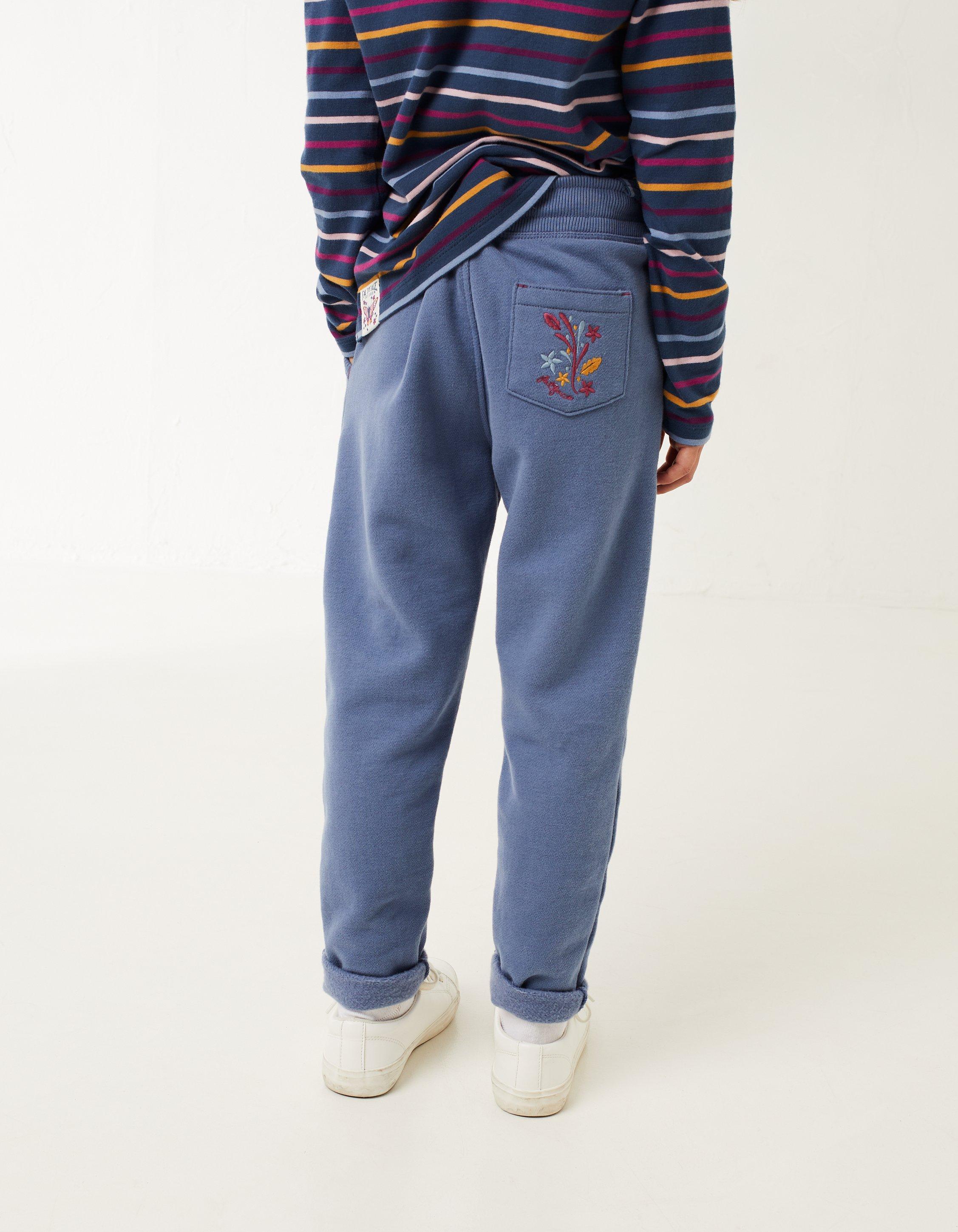 Embroidered Floral Joggers Dungarees Jeans Leggings FatFace