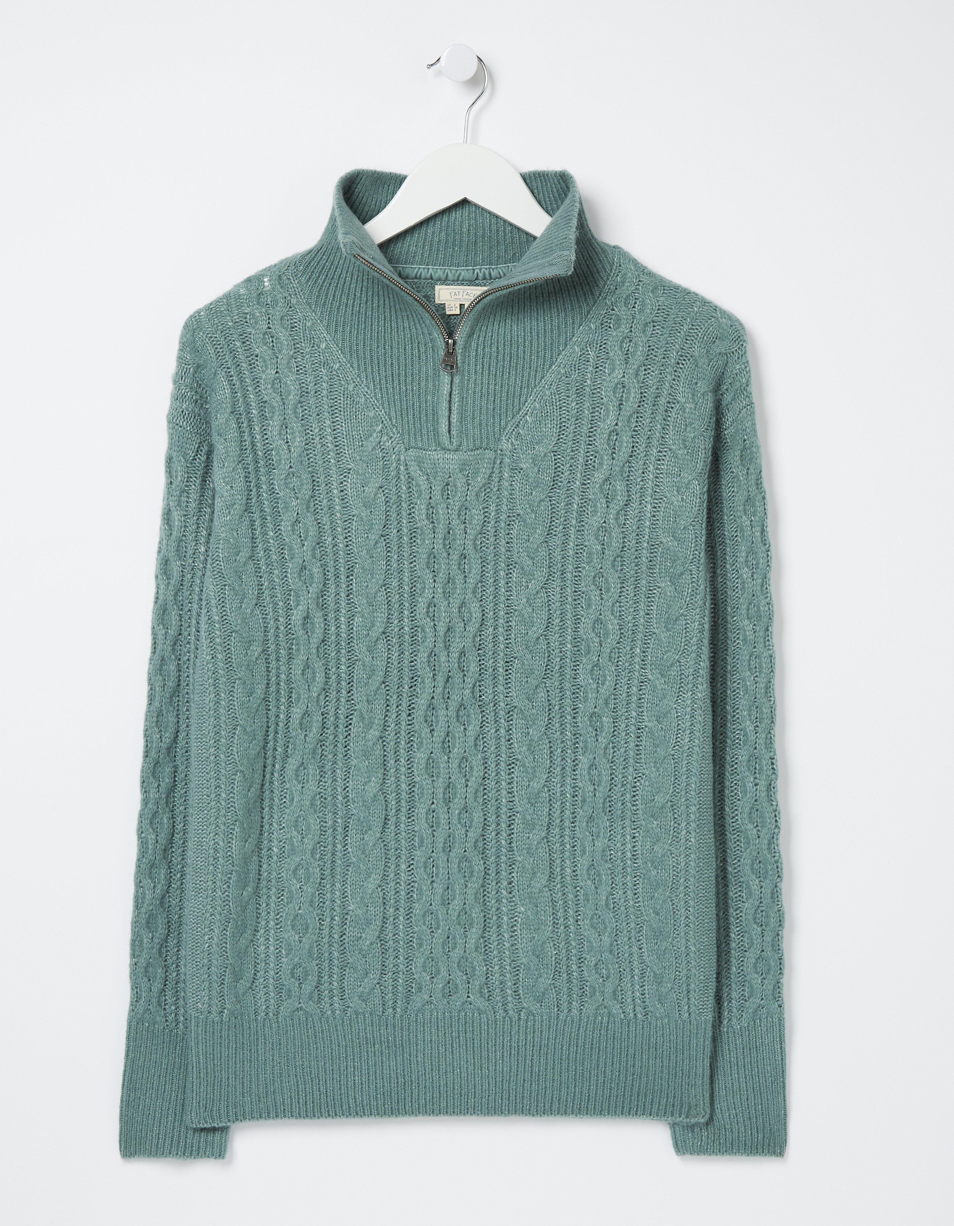 Miss Me Cozy Cable Cardigan - Teal