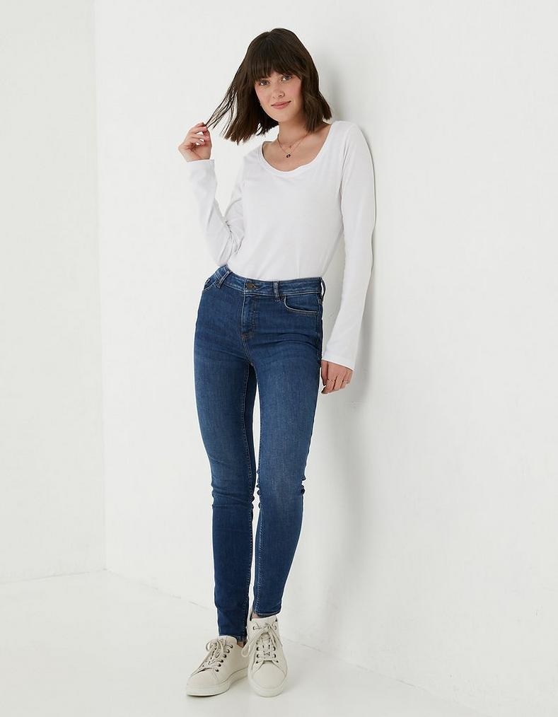Harlow Waist Super Skinny Jeans, Jeans & Dungarees | FatFace.com