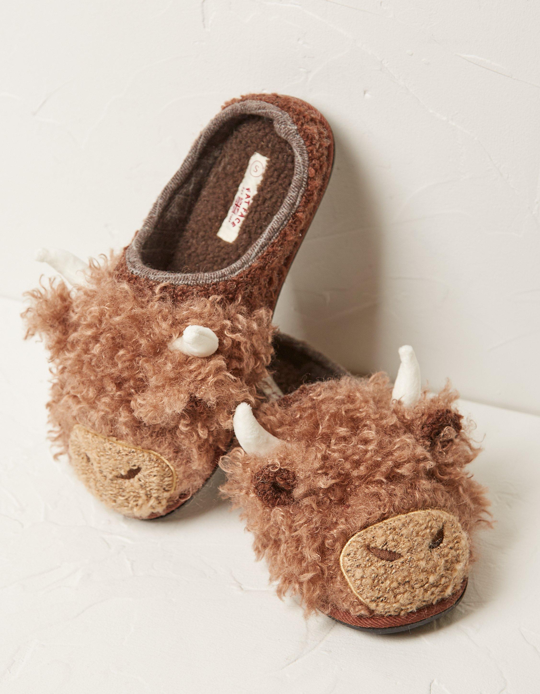 Highland Cow Stuffed Animal   – Cow Slippers