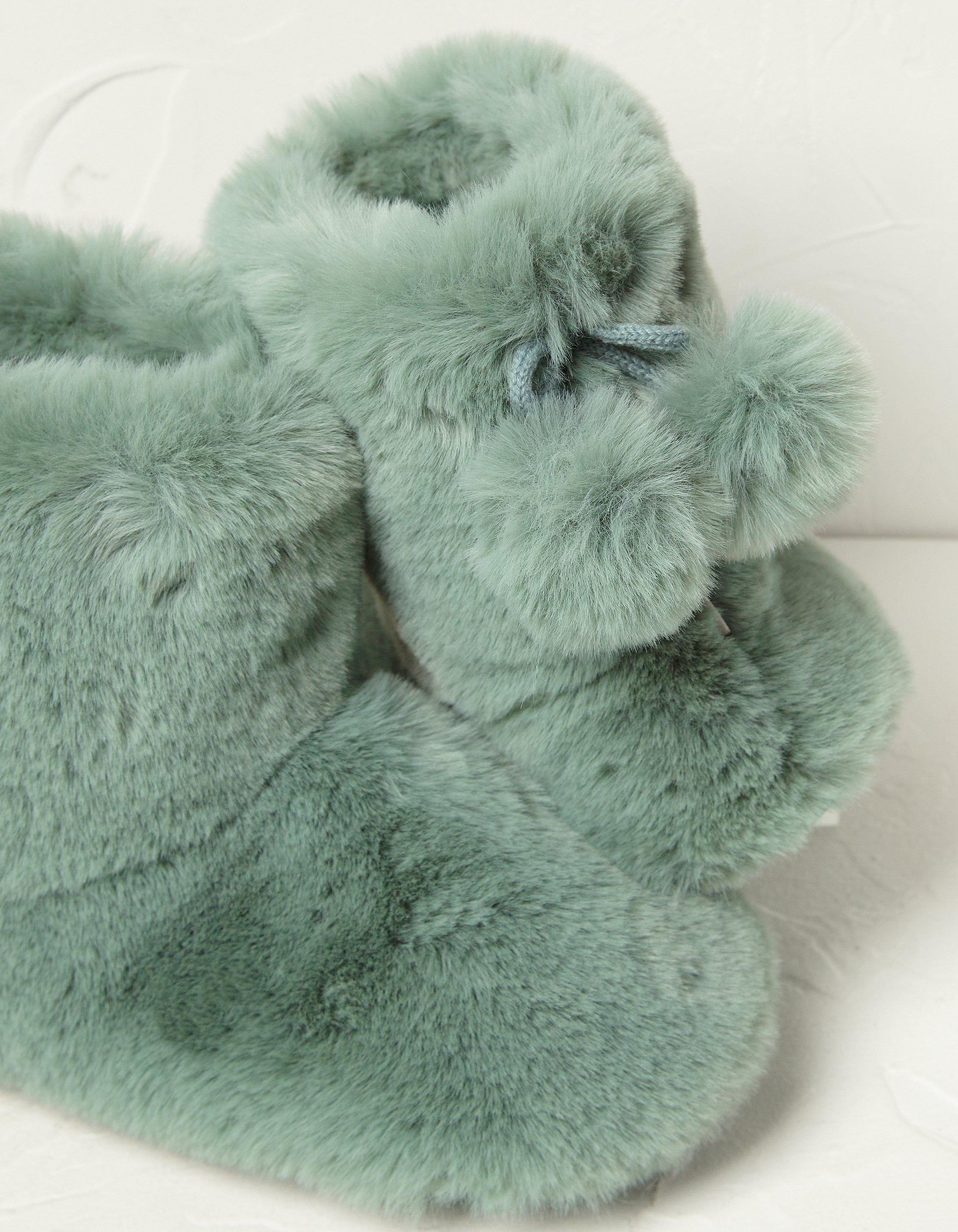 Green discount slipper boots