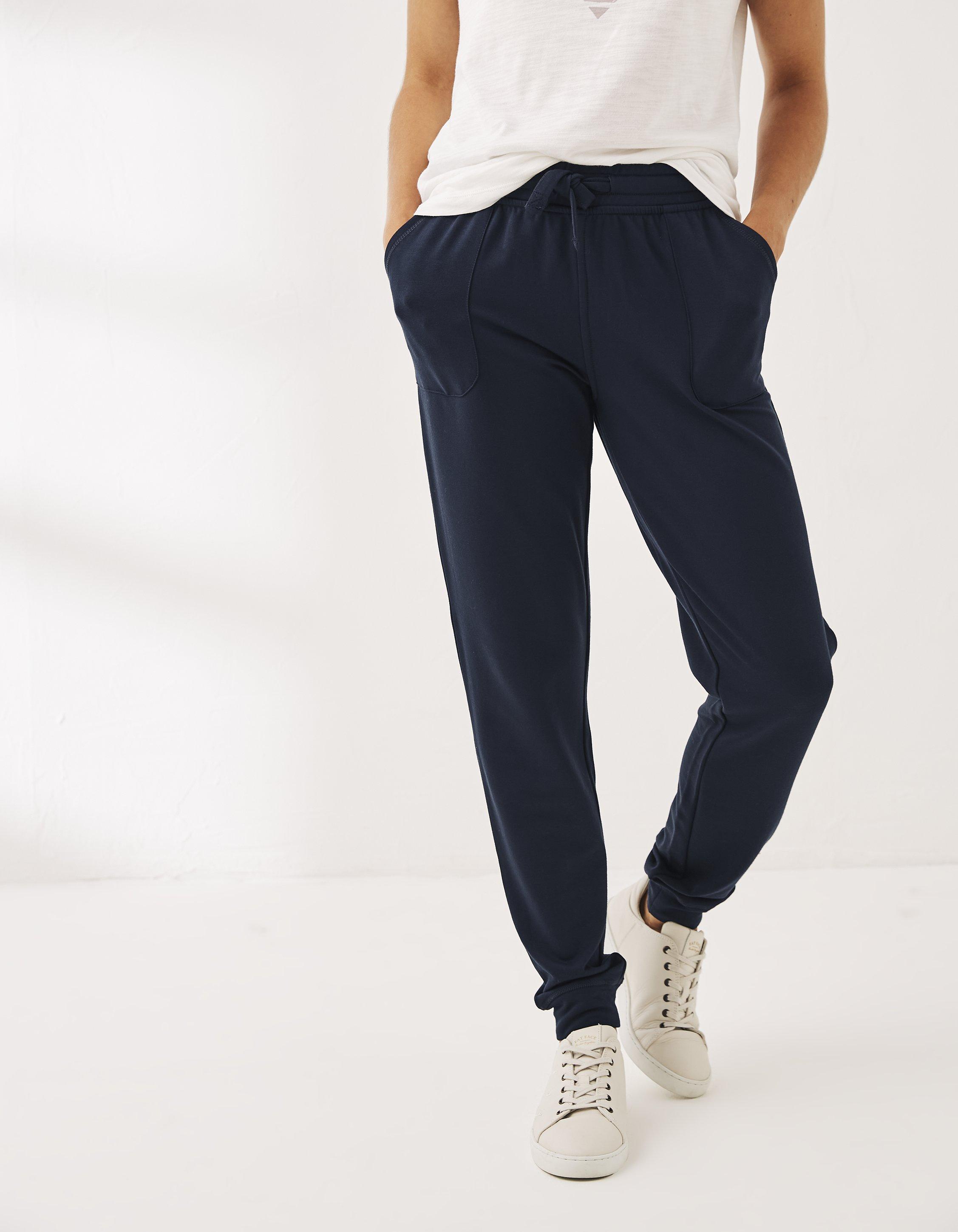 high waisted jogging bottoms