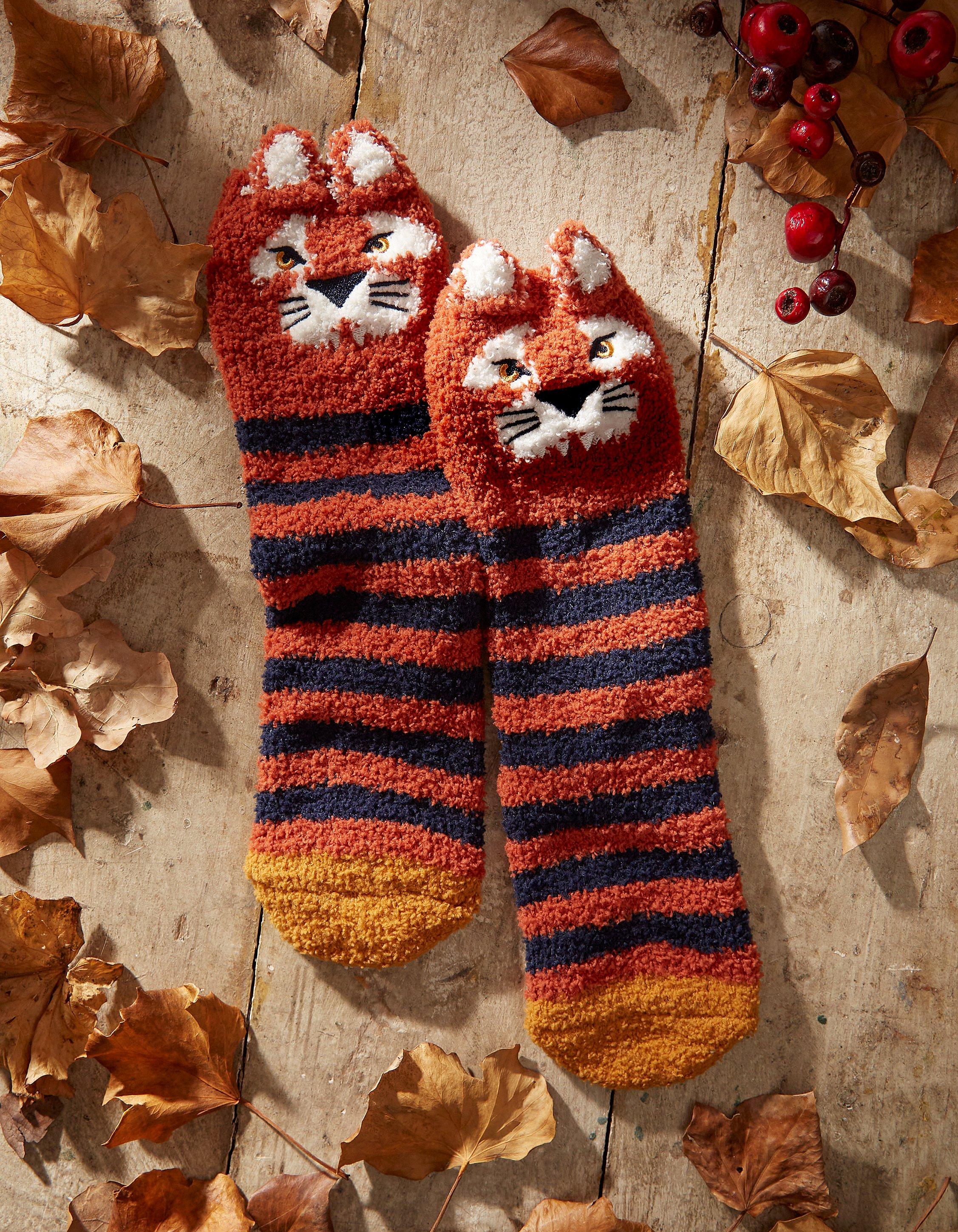 Fluffy Tiger Socks, Socks