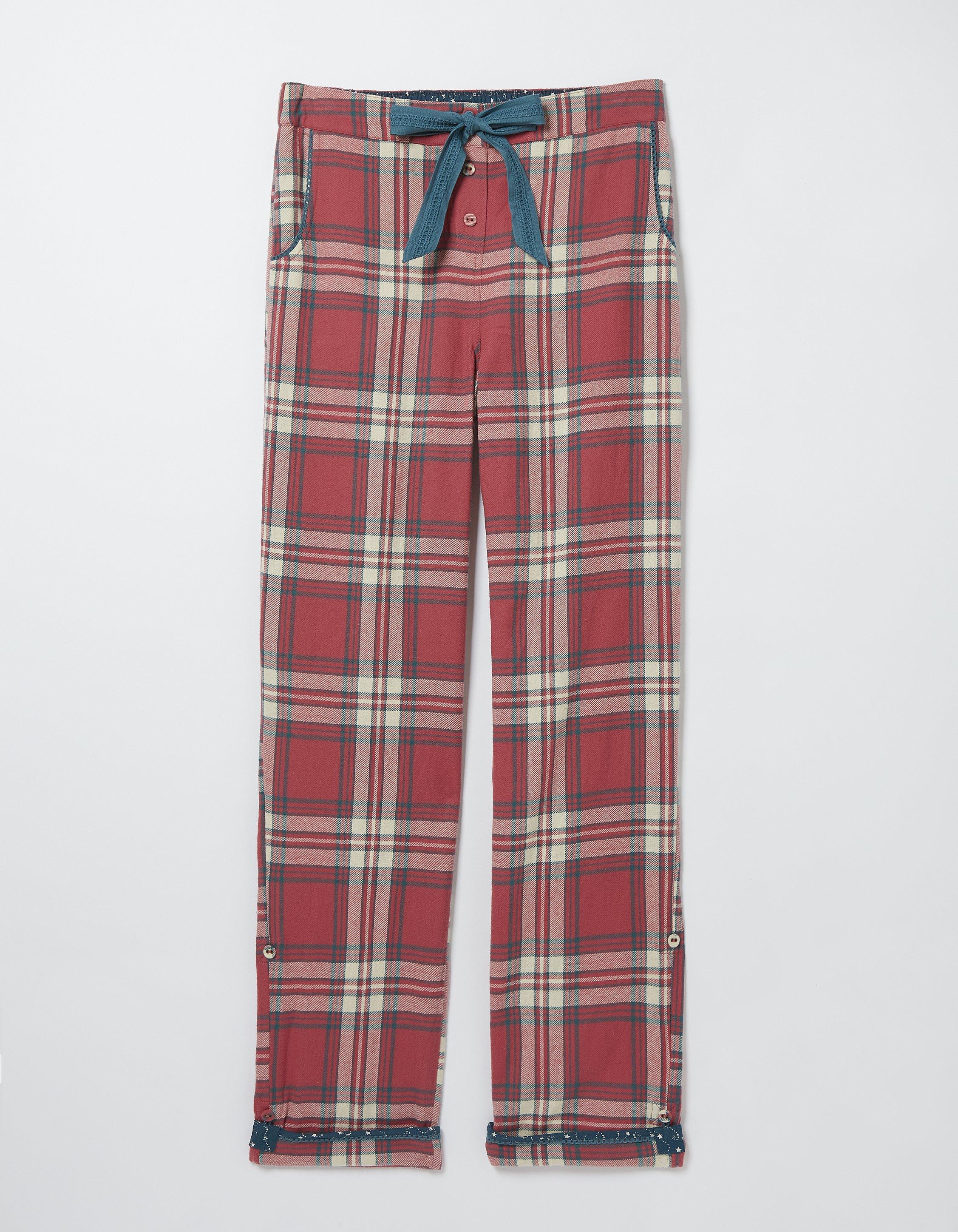 Womens Checked Pyjama Bottoms